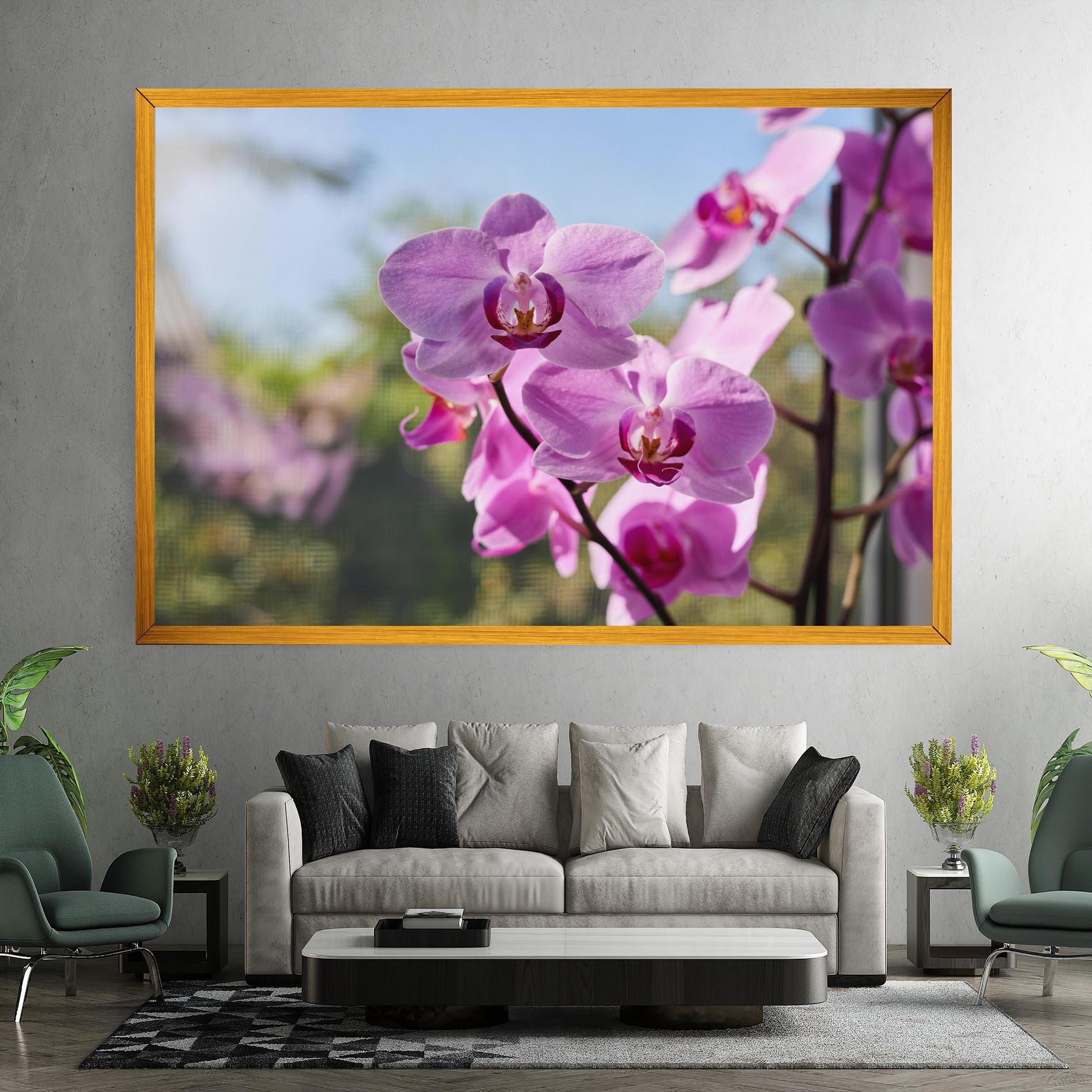 Tablou Canvas Orchids In The Garden mockup 7