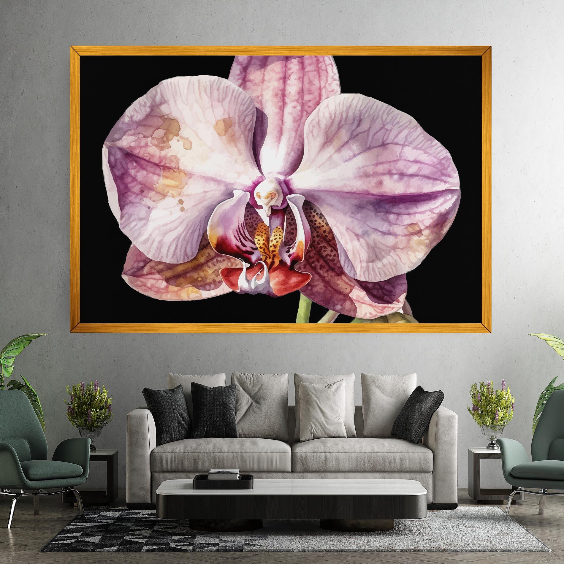 Tablou Canvas Painted Orchid mockup 7