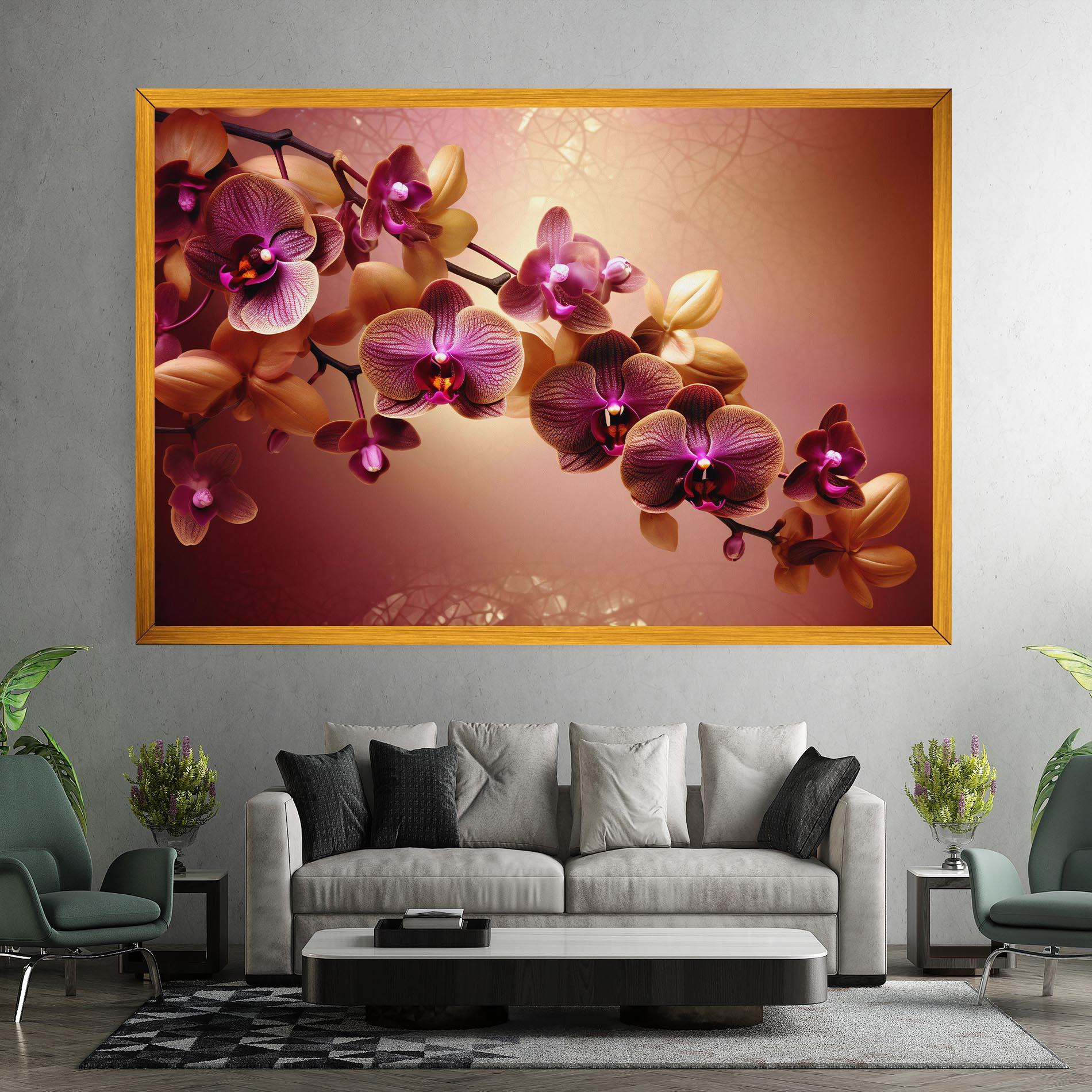 Tablou Canvas Purple Cream Orchid mockup 7