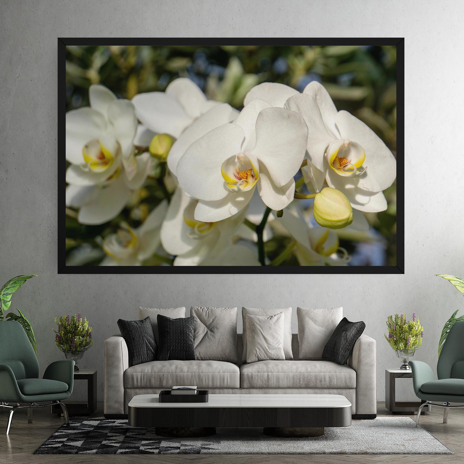 Tablou Canvas Big Orchids In Nature mockup 7