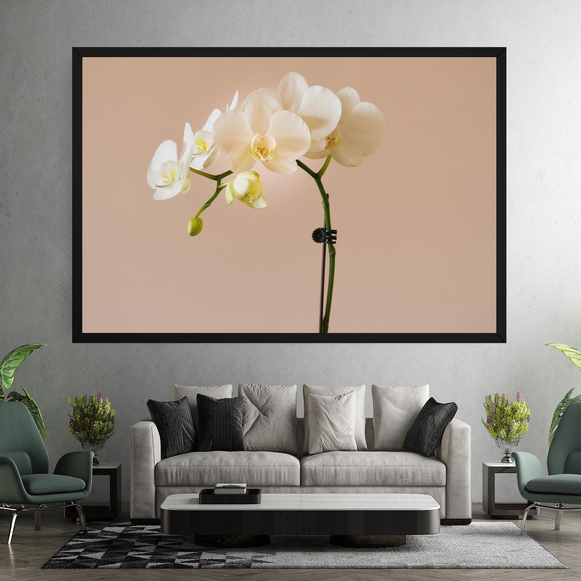 Tablou Canvas Cream Orchid On Pink mockup 7