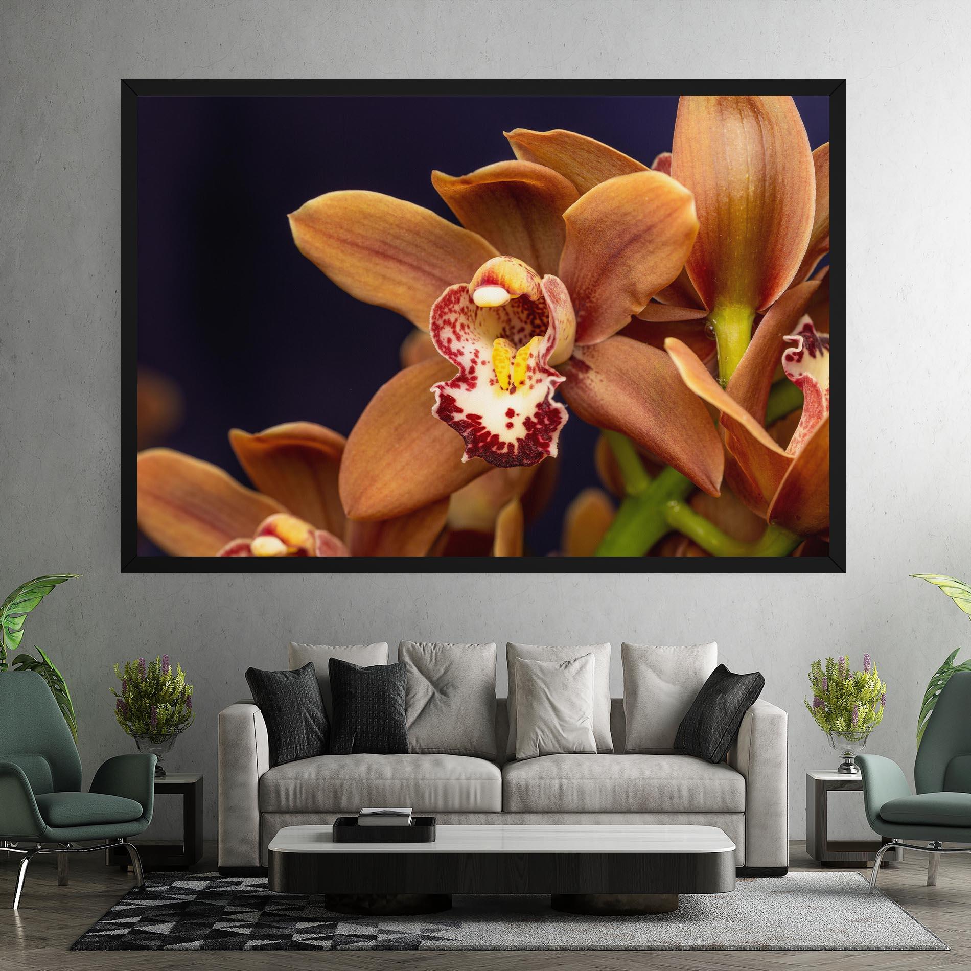 Tablou Canvas Dirty Orange Orchid mockup 7