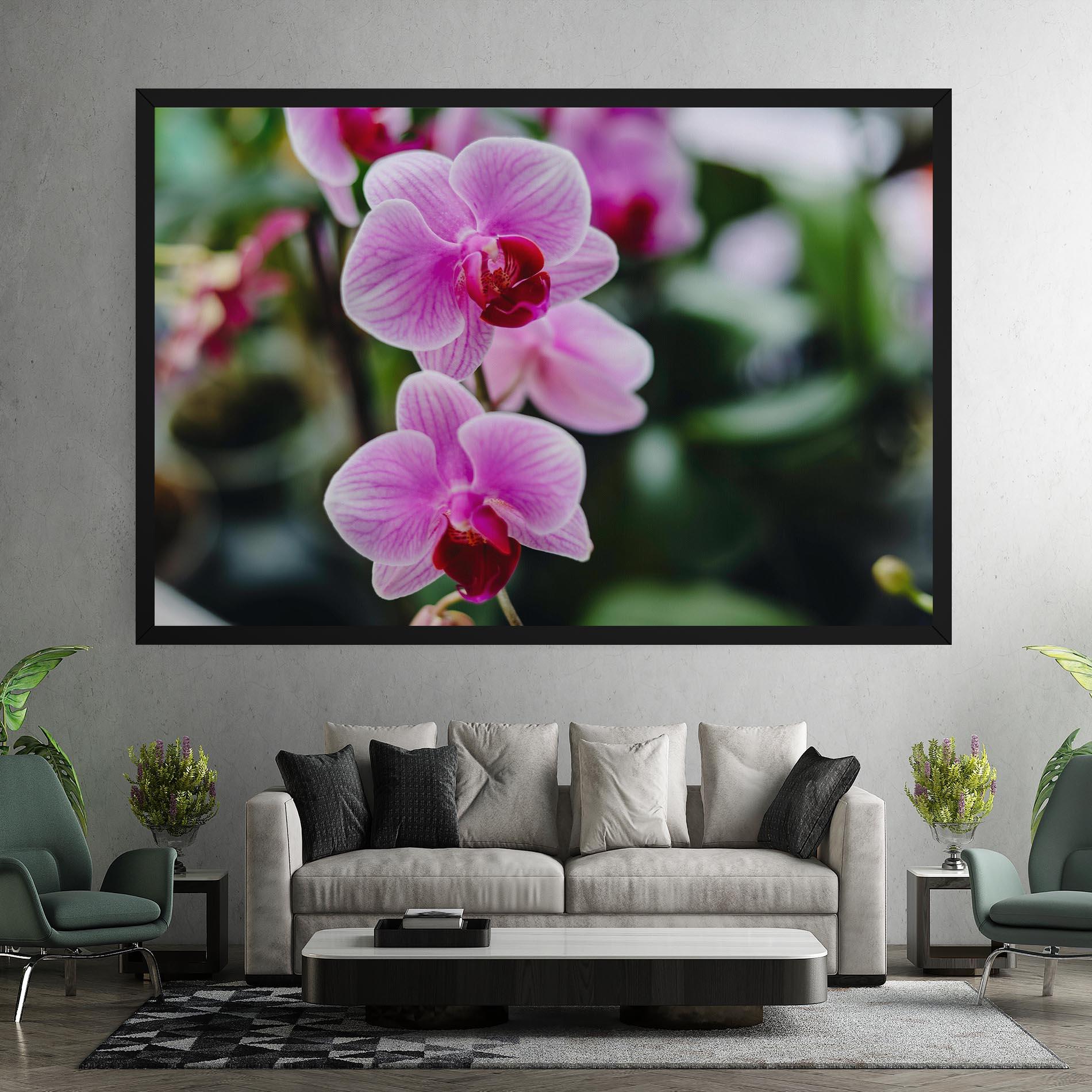 Tablou Canvas Garden Purple Orchids mockup 7