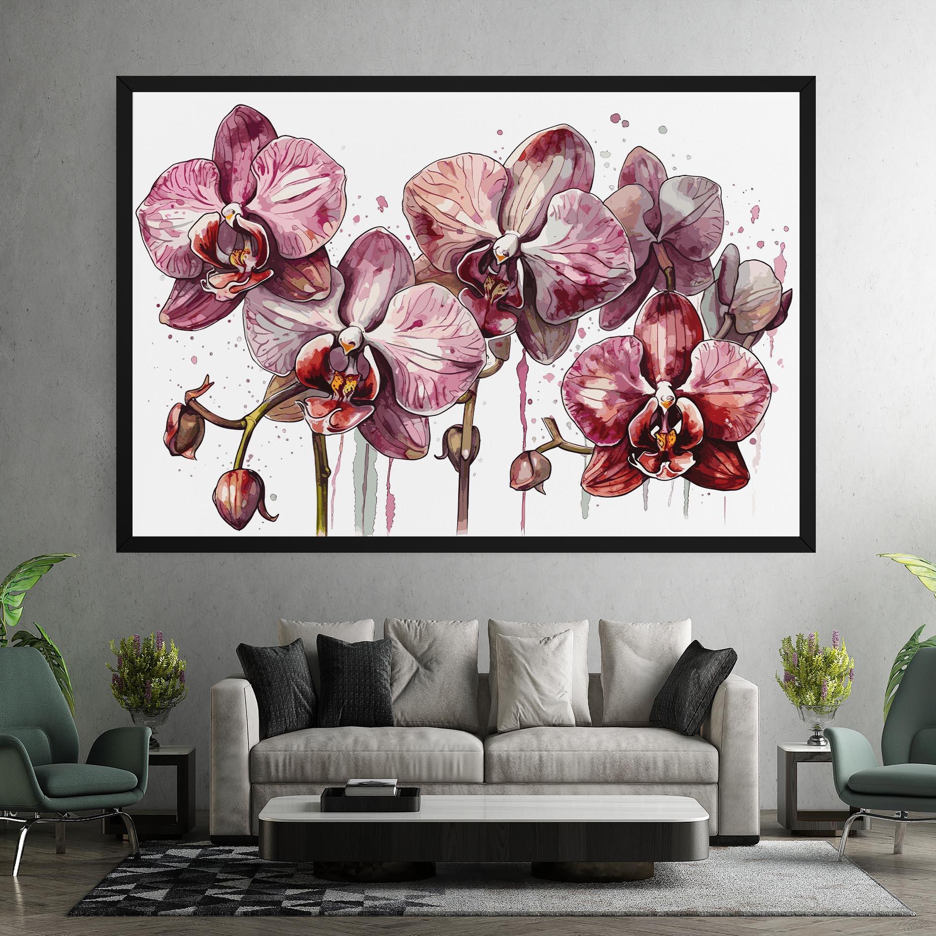 Tablou Canvas Orchid Art mockup 7
