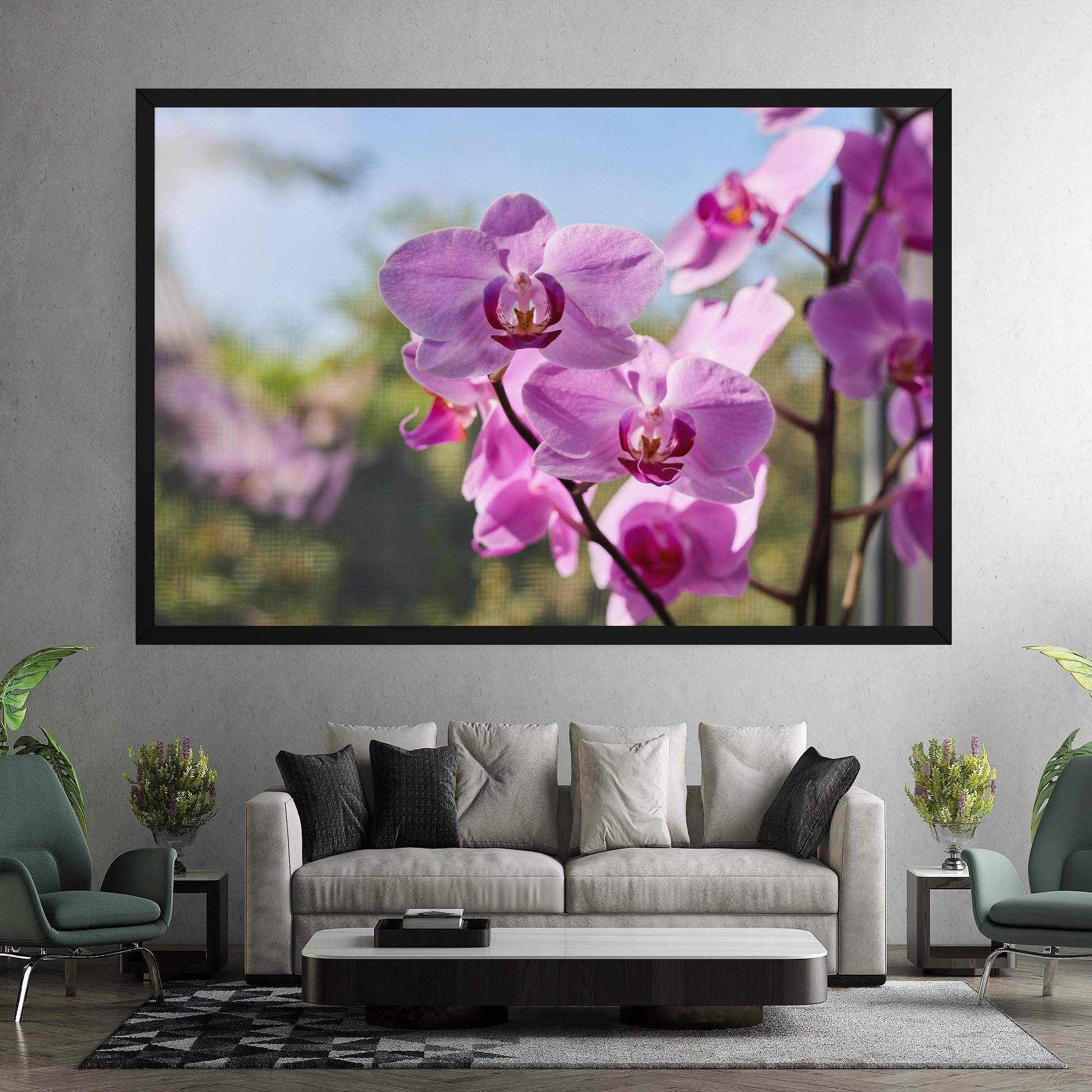 Tablou Canvas Orchids In The Garden mockup 7
