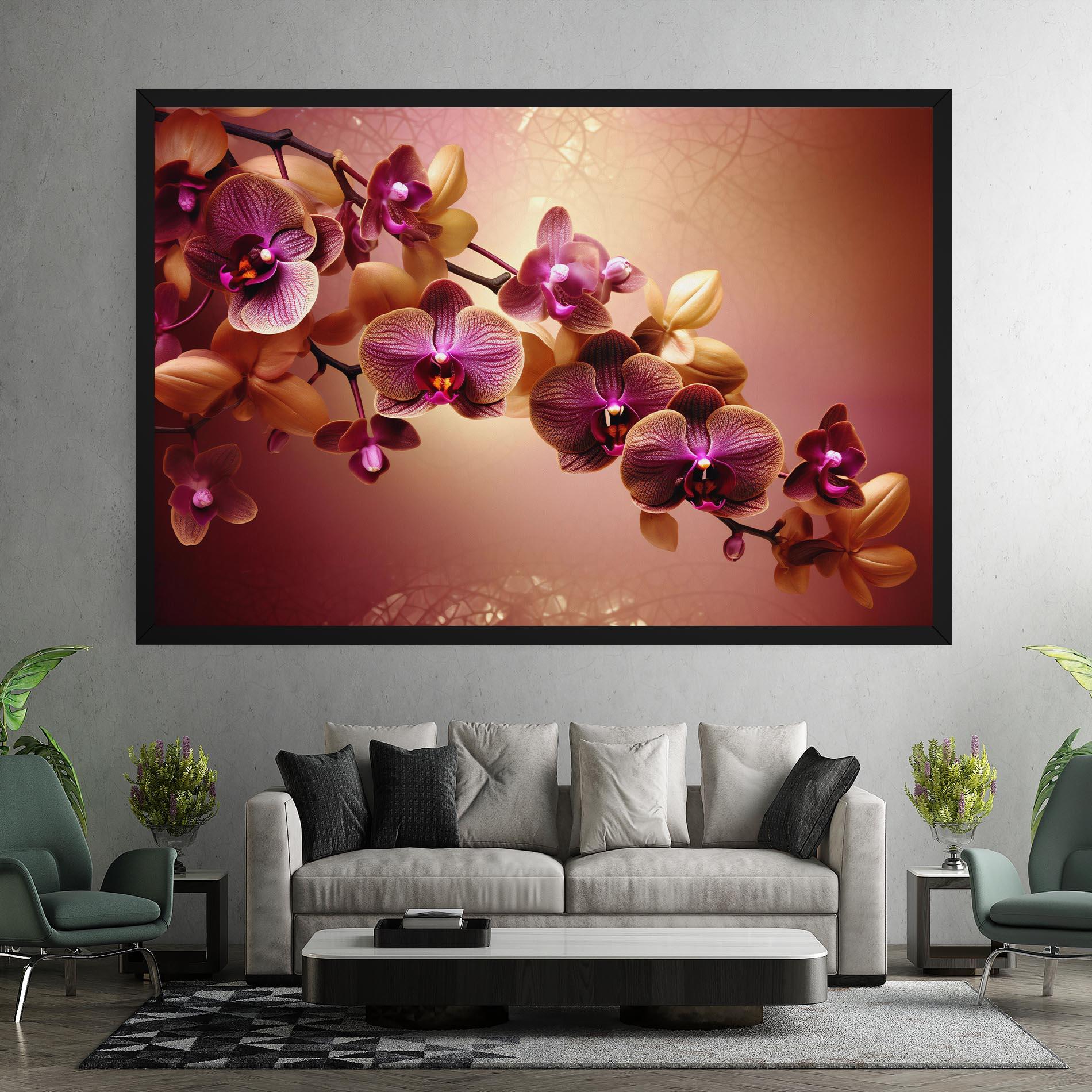 Tablou Canvas Purple Cream Orchid mockup 7