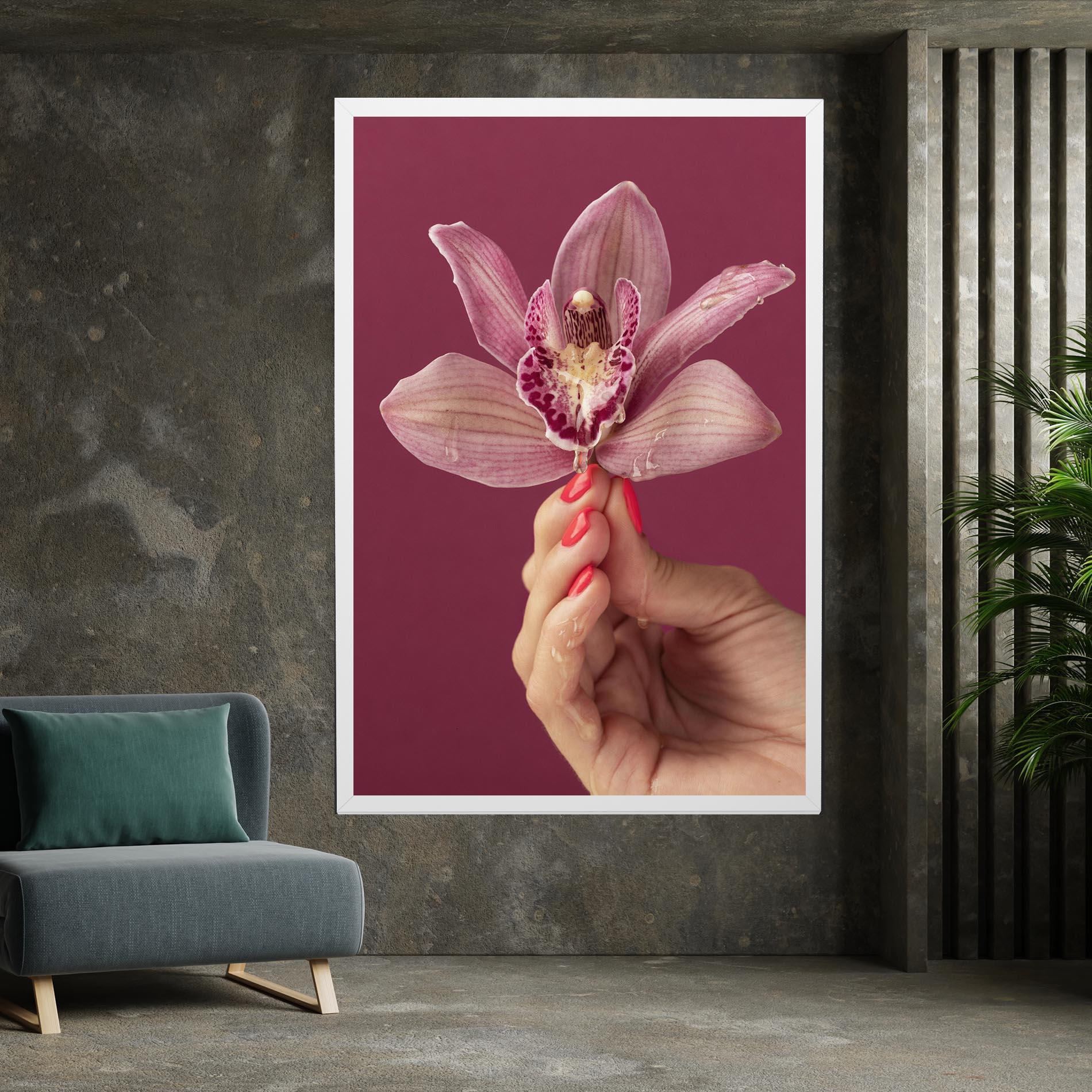 Tablou Canvas Orchid Holding mockup 7