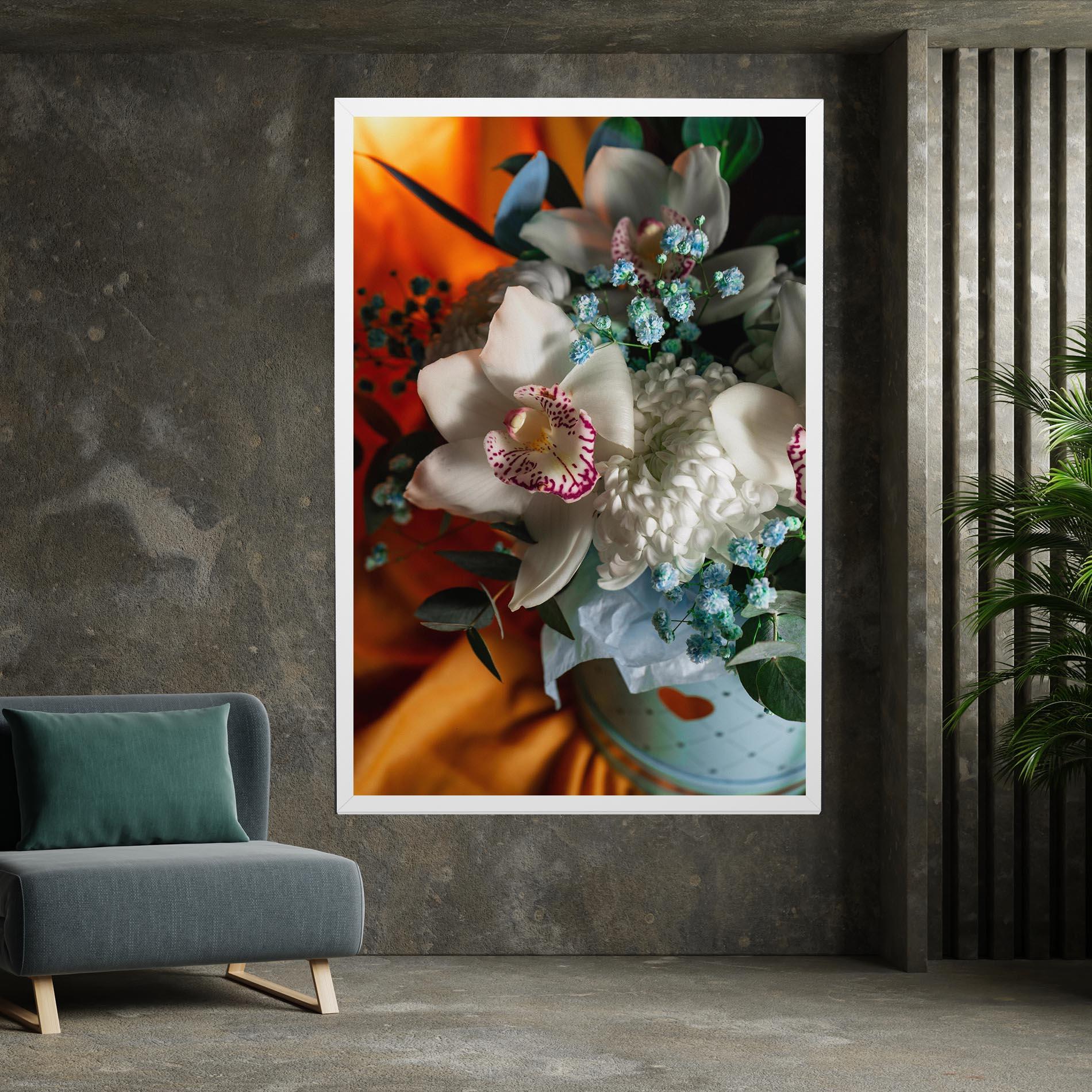 Tablou Canvas Orchid In Vase mockup 7