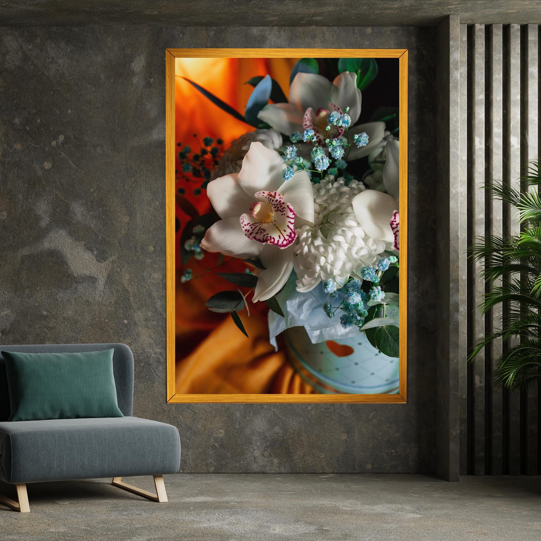 Tablou Canvas Orchid In Vase mockup 7