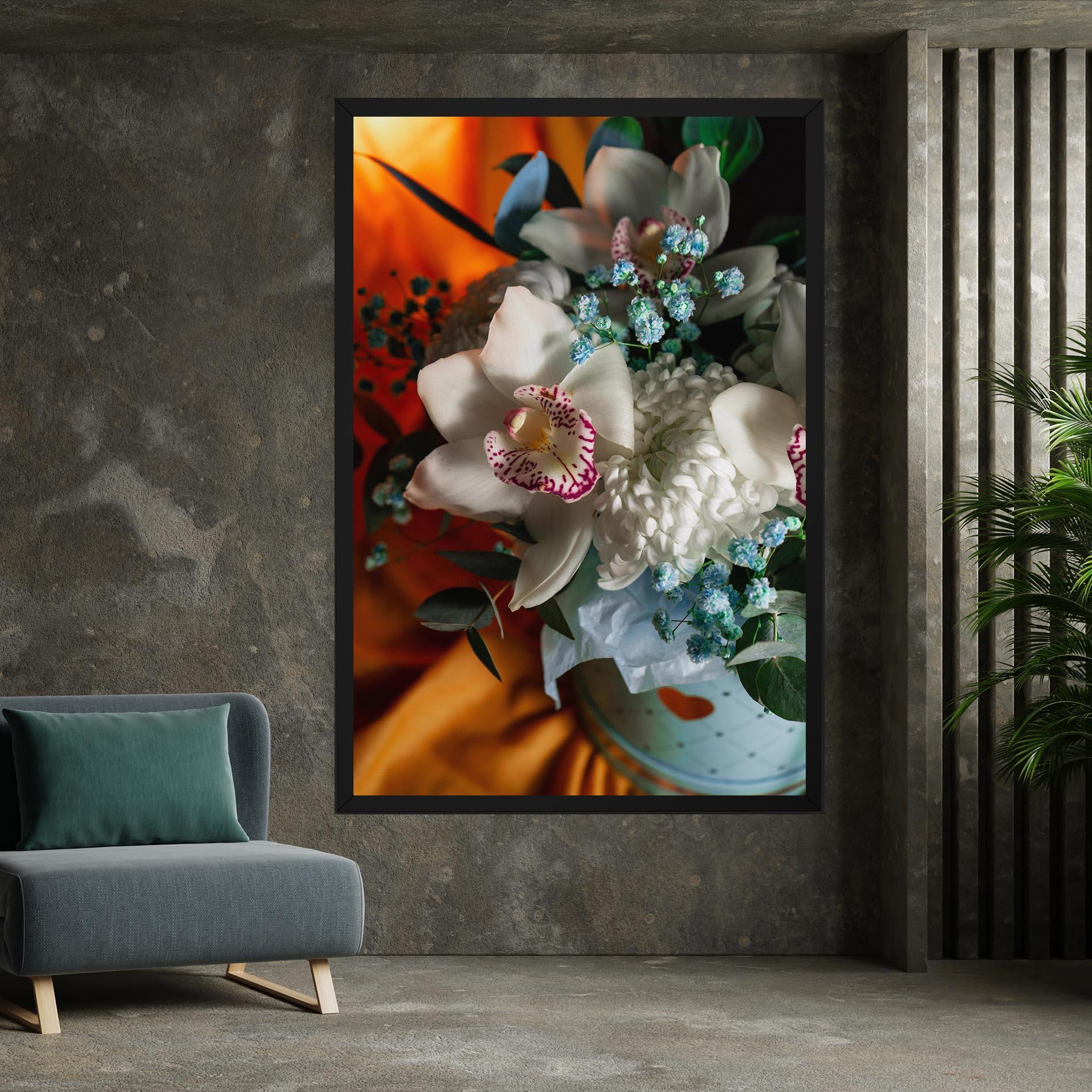 Tablou Canvas Orchid In Vase mockup 7