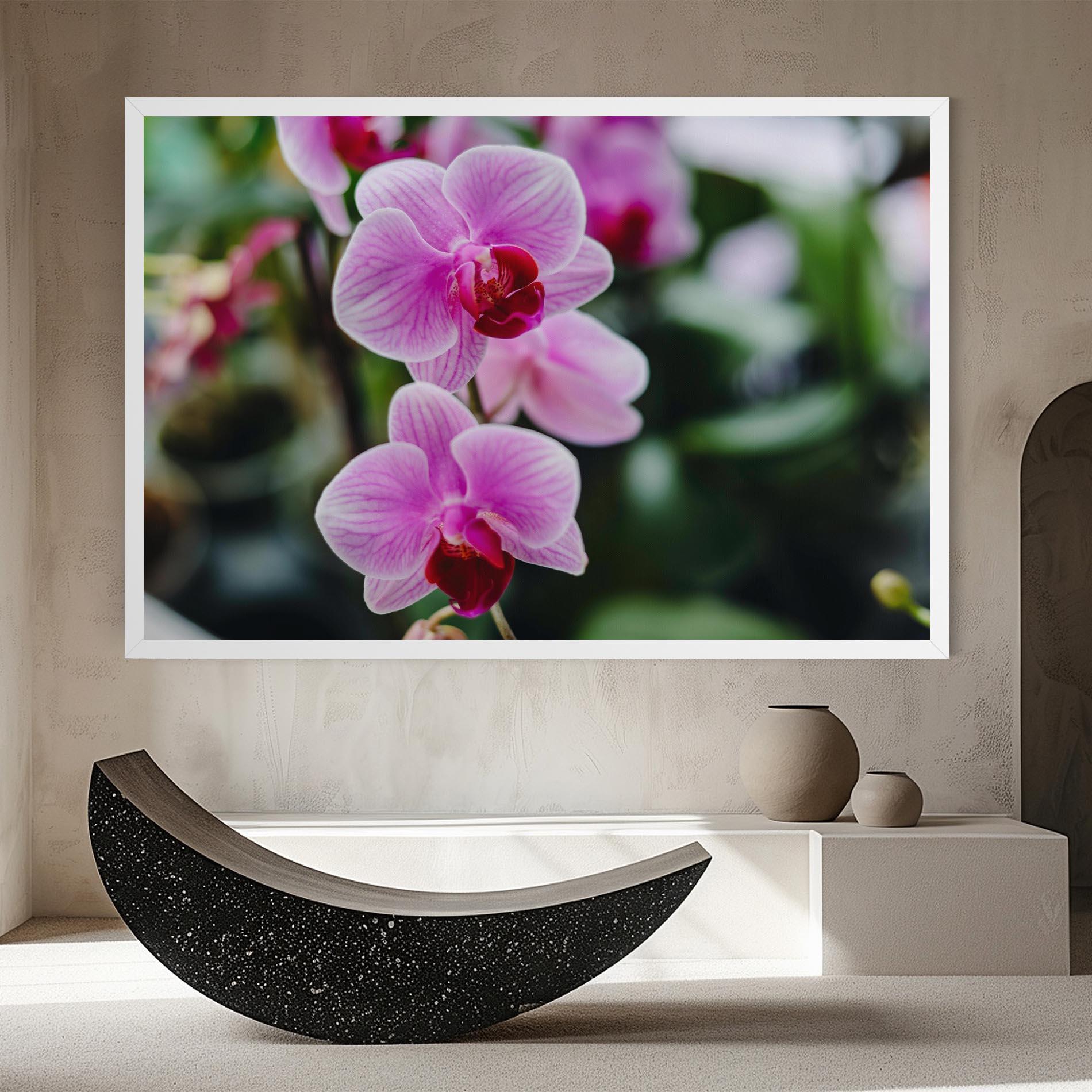 Tablou Canvas Garden Purple Orchids mockup 8