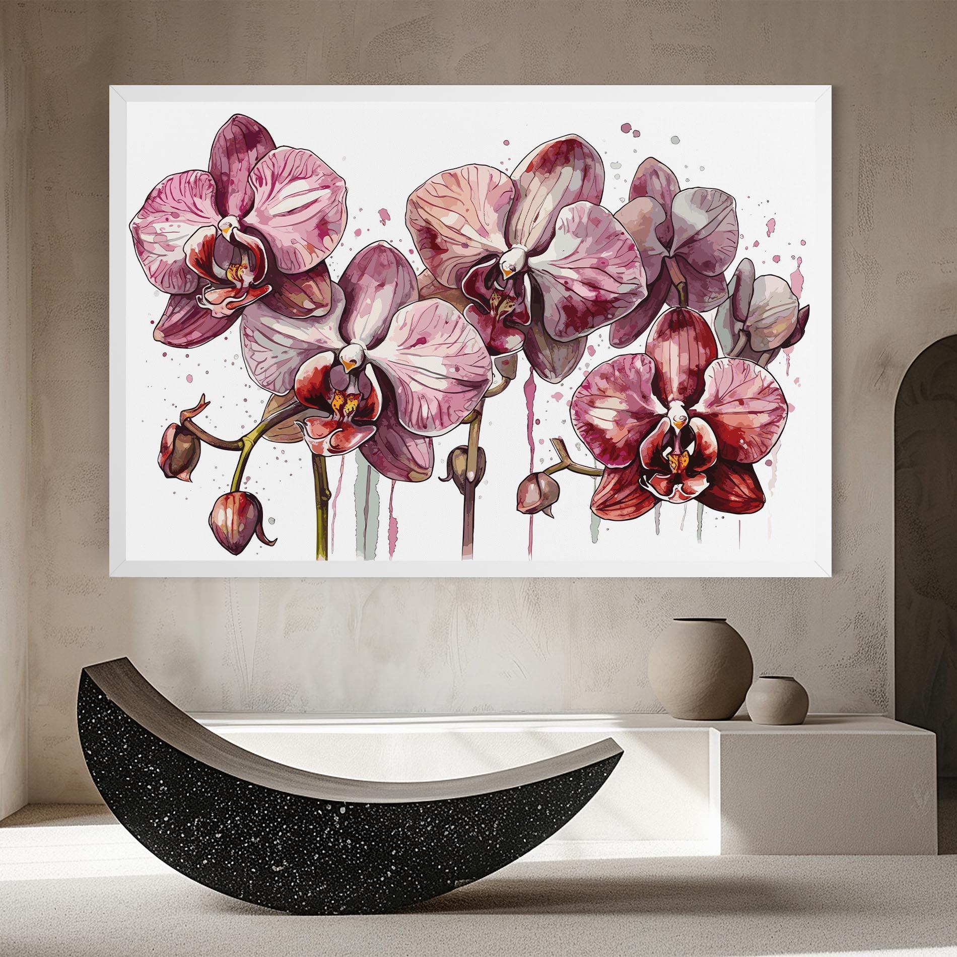 Tablou Canvas Orchid Art mockup 8
