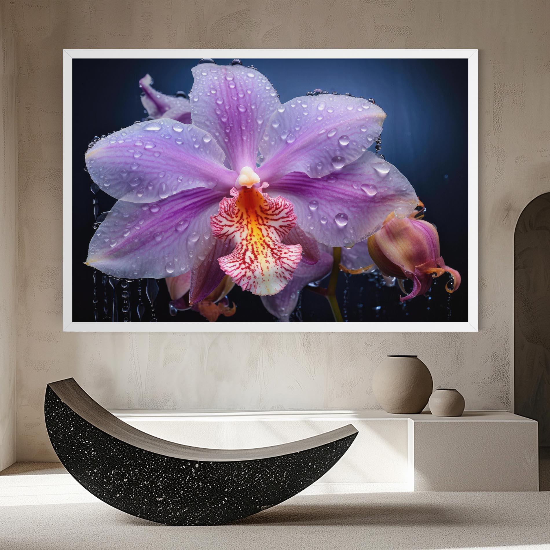 Tablou Canvas Orchid In Rain mockup 8