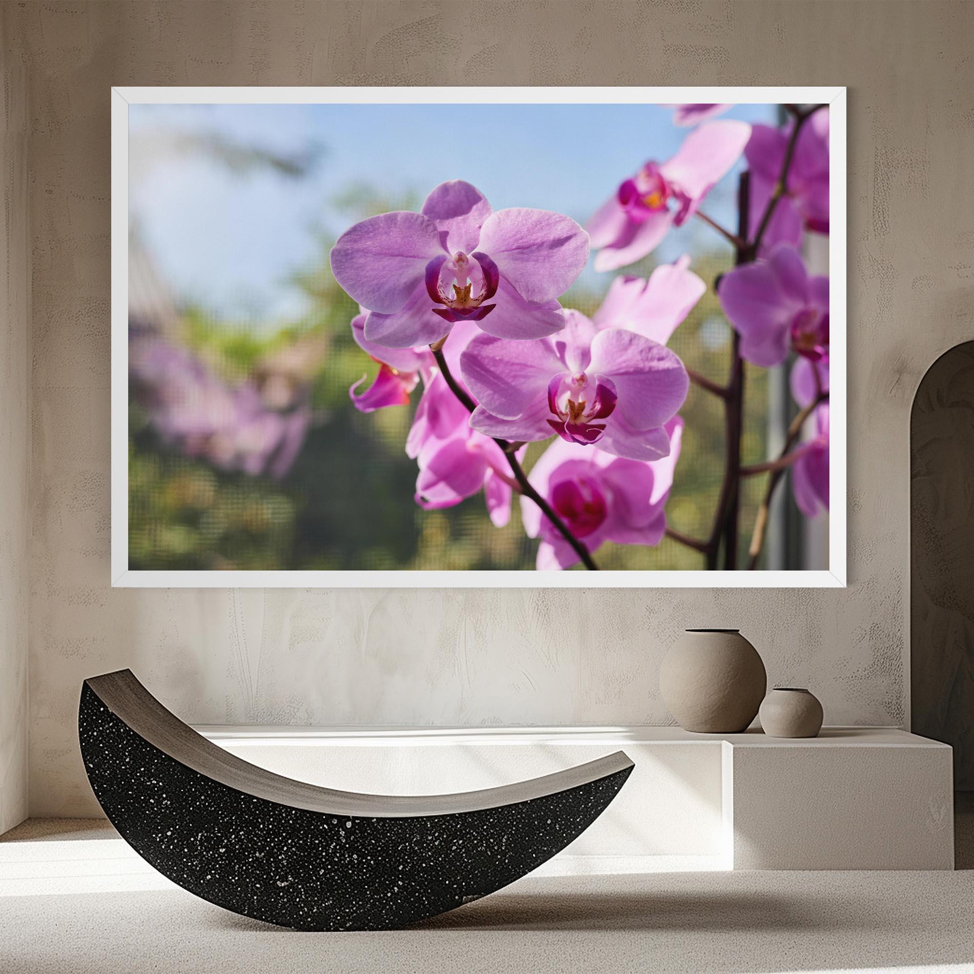 Tablou Canvas Orchids In The Garden mockup 8