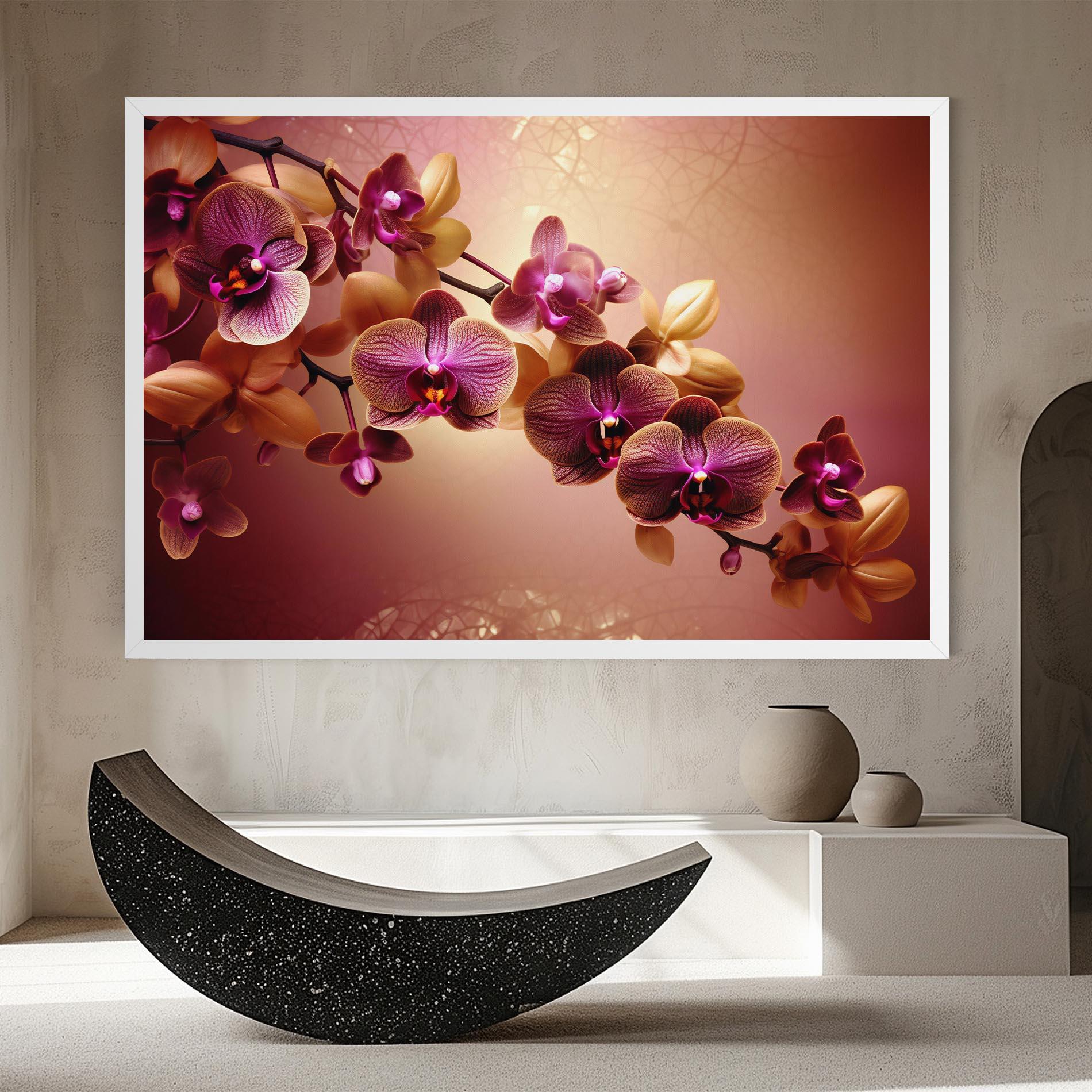 Tablou Canvas Purple Cream Orchid mockup 8