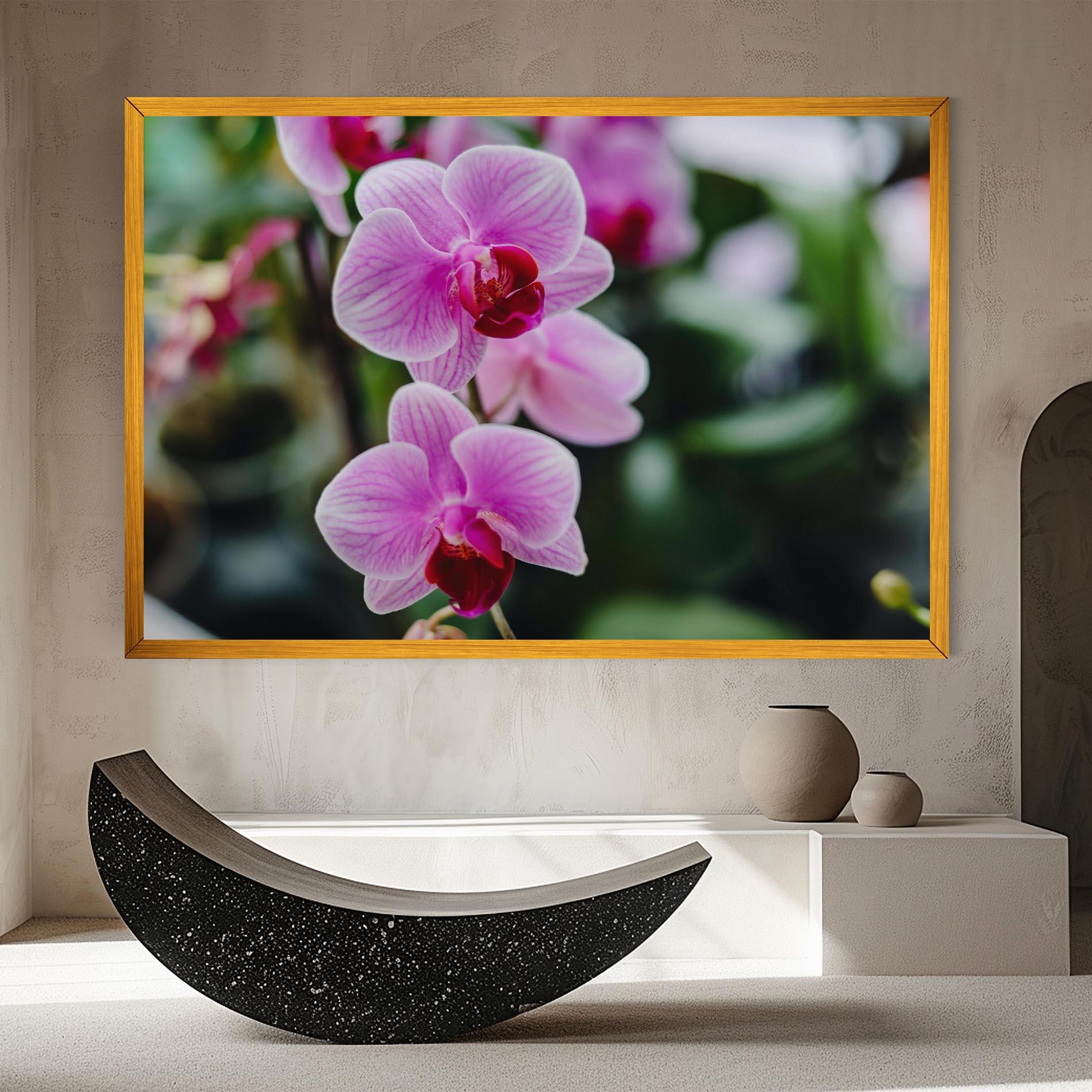 Tablou Canvas Garden Purple Orchids mockup 8