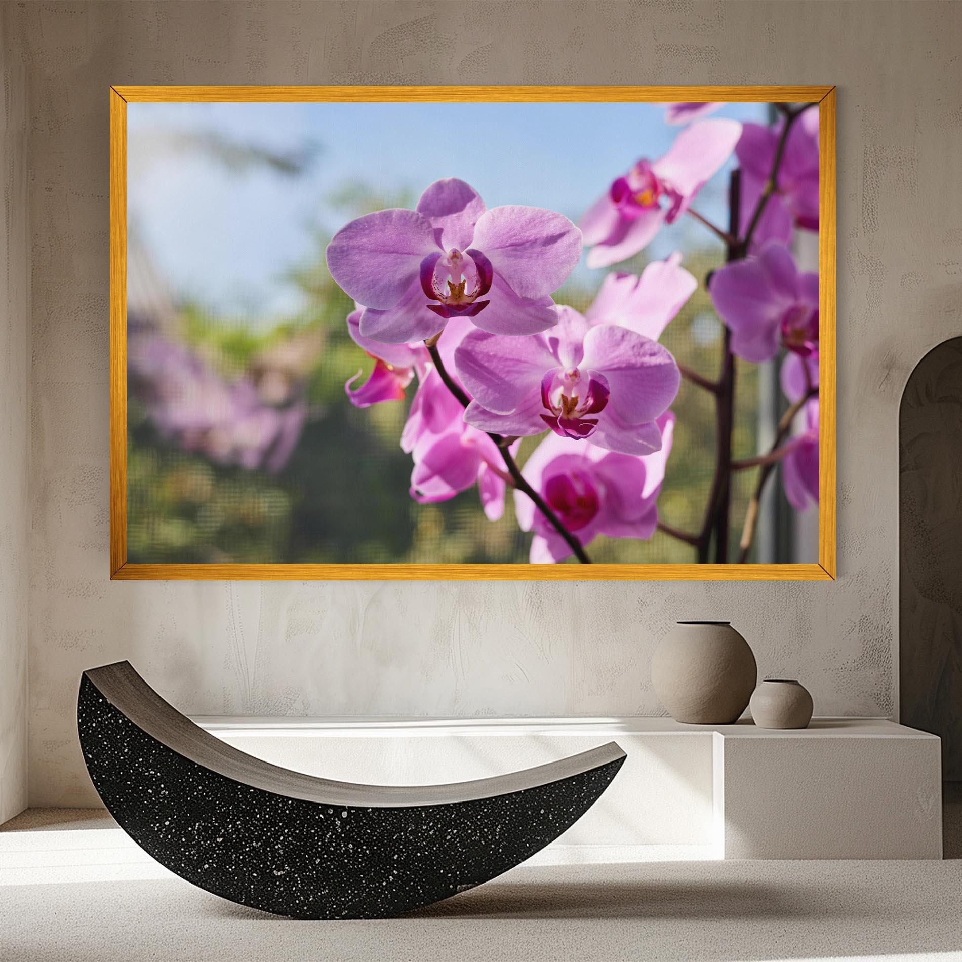 Tablou Canvas Orchids In The Garden mockup 8