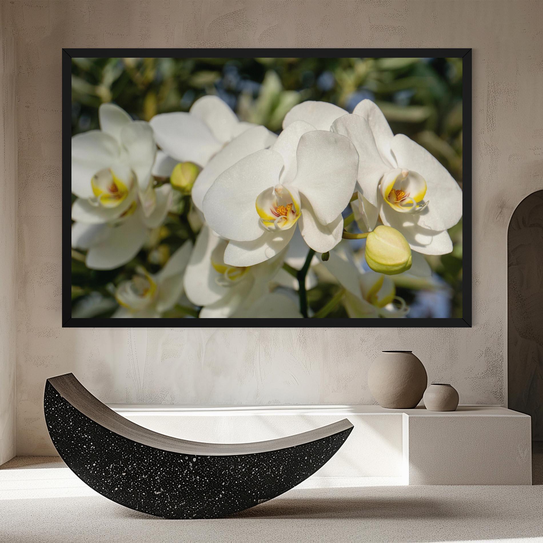 Tablou Canvas Big Orchids In Nature mockup 8