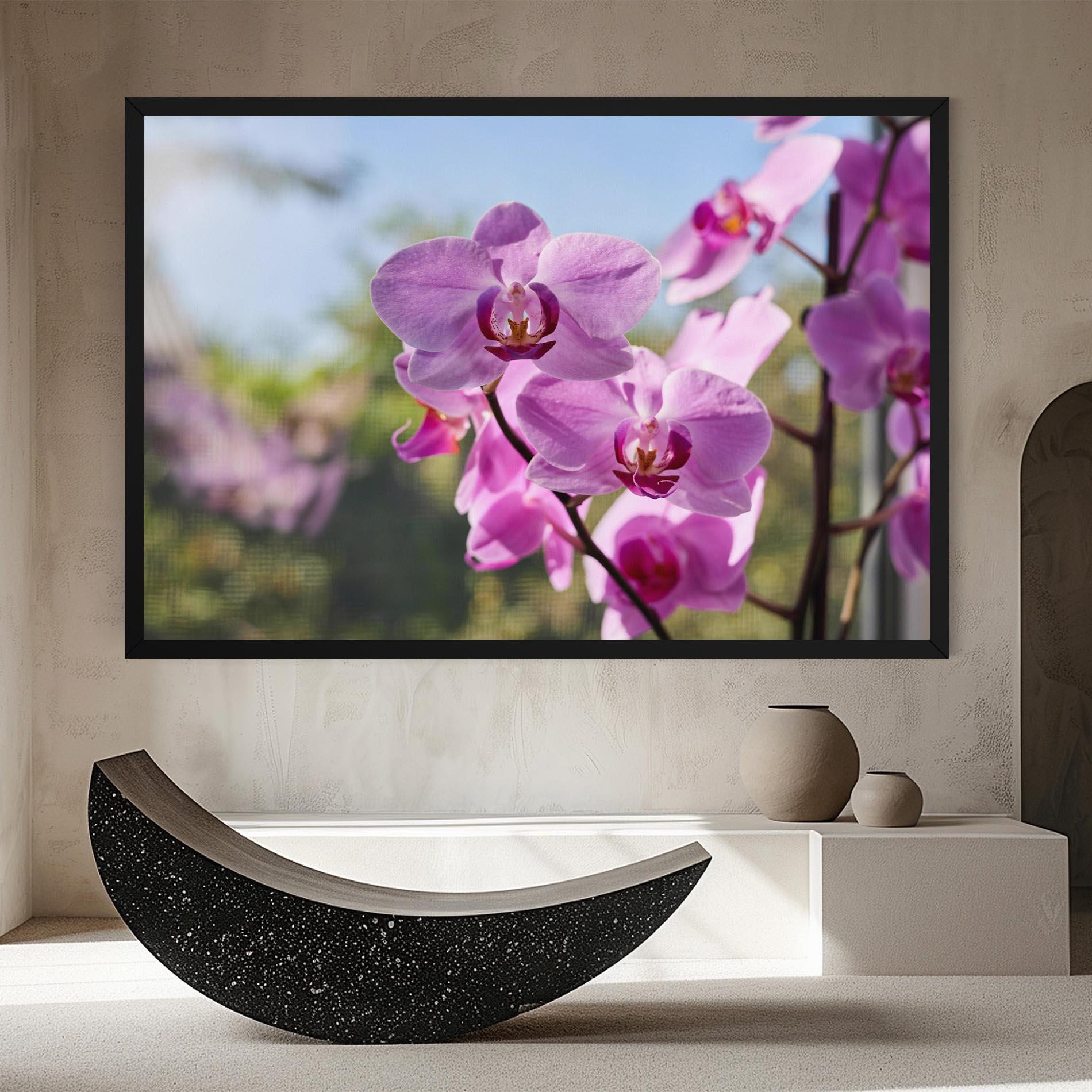 Tablou Canvas Orchids In The Garden mockup 8