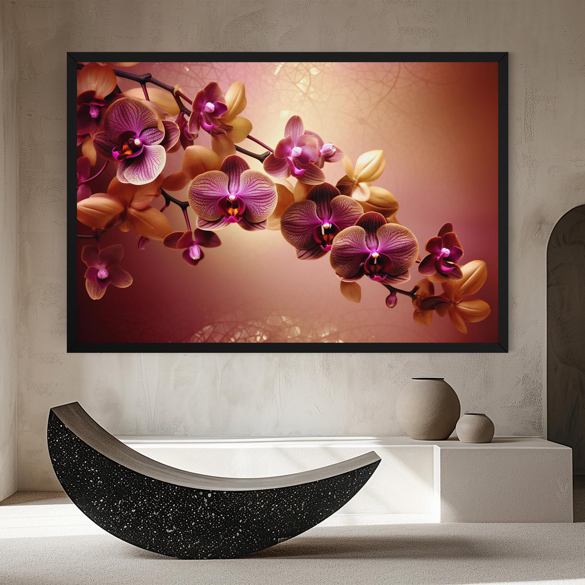 Tablou Canvas Purple Cream Orchid mockup 8