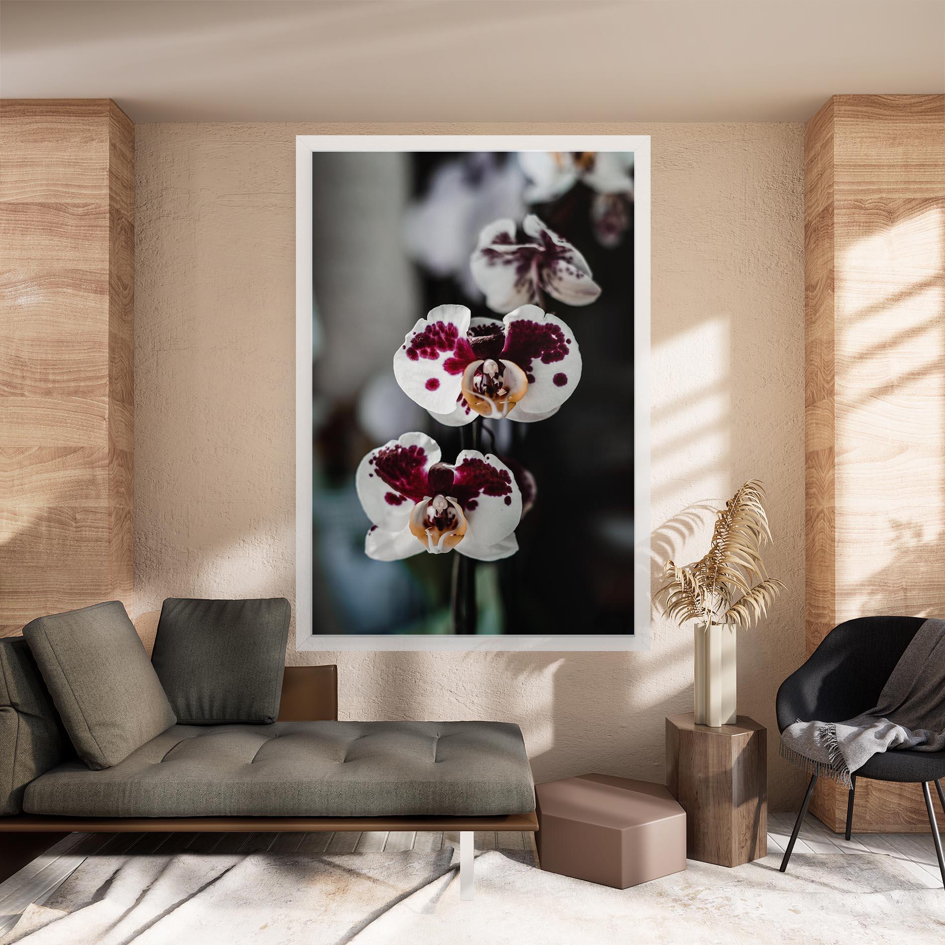 Tablou Canvas Dark Purple Orchid mockup 8