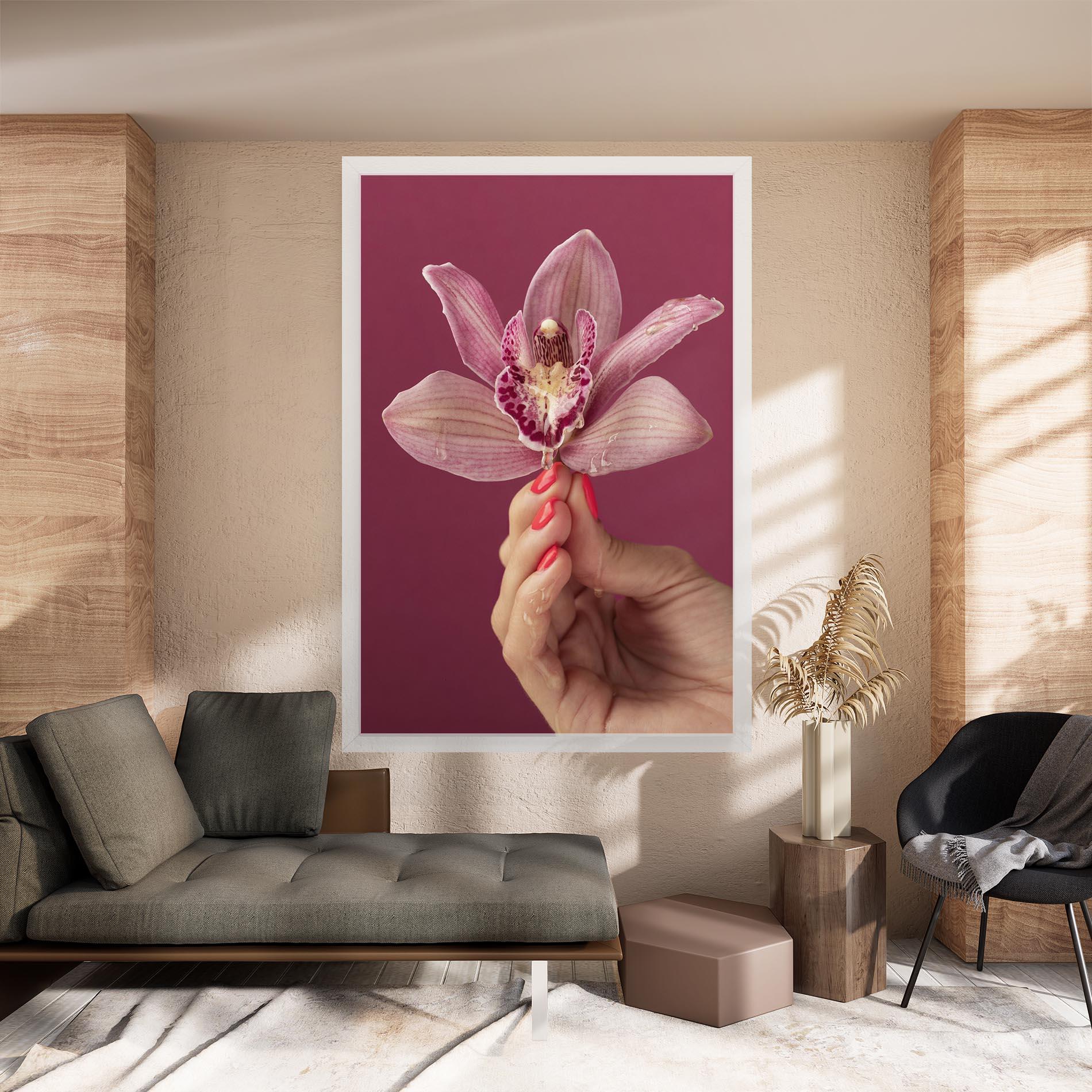 Tablou Canvas Orchid Holding mockup 8
