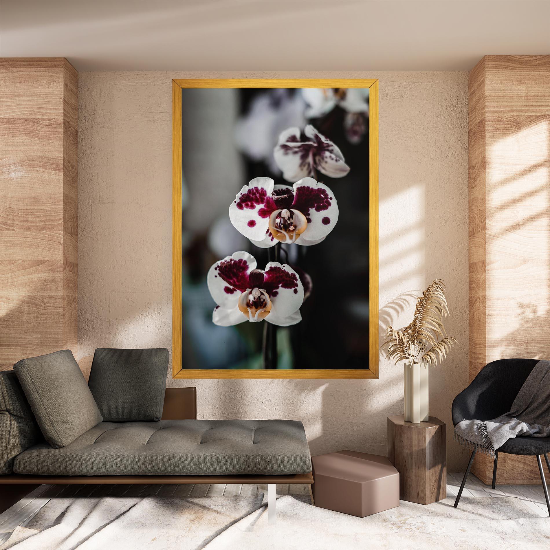 Tablou Canvas Dark Purple Orchid mockup 8