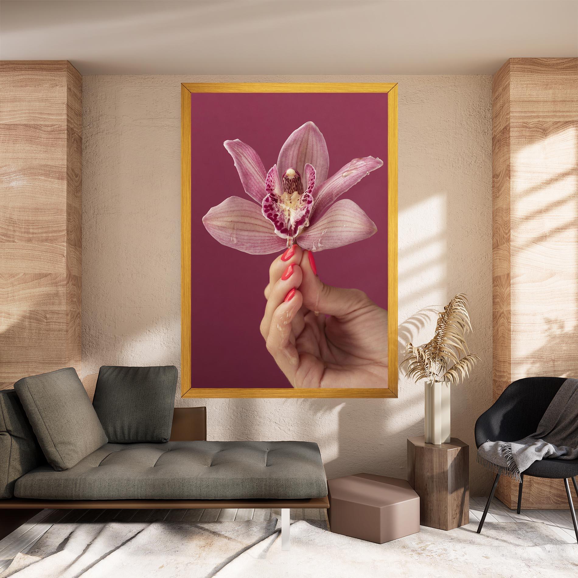 Tablou Canvas Orchid Holding mockup 8