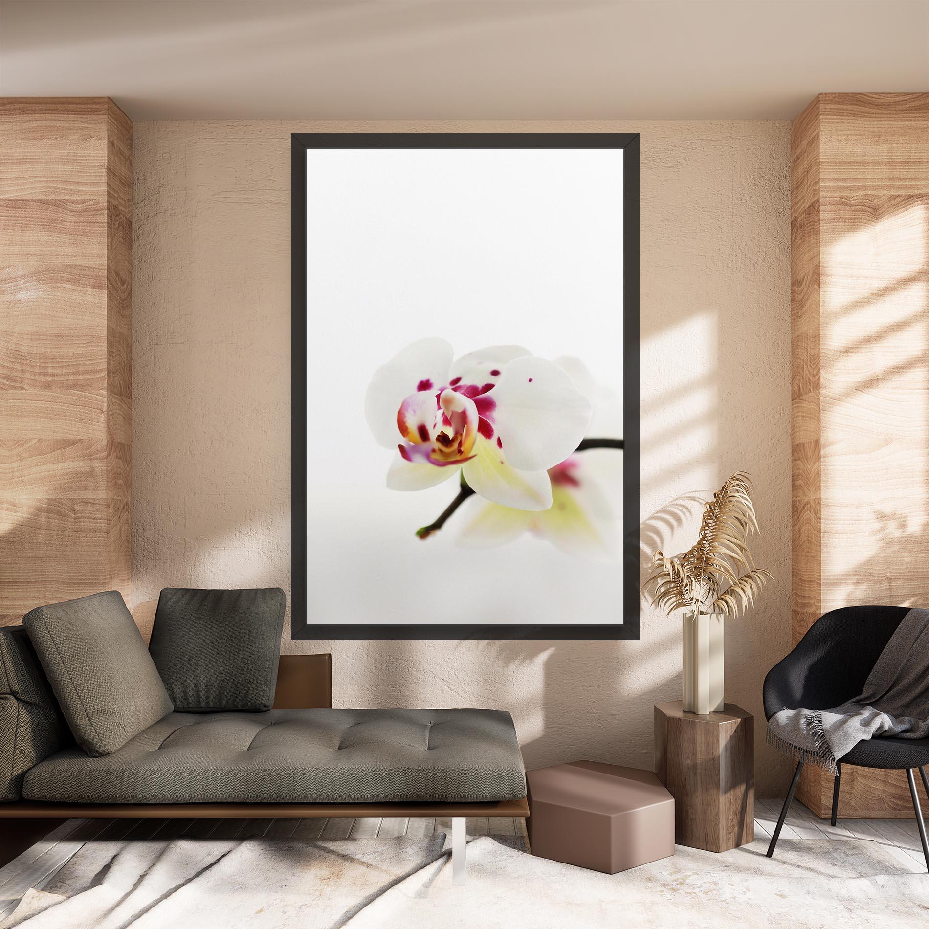 Tablou Canvas Clean White Orchid mockup 8