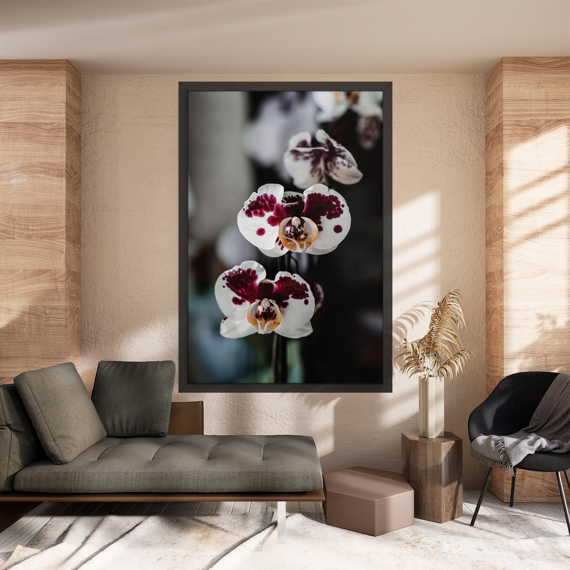 Tablou Canvas Dark Purple Orchid mockup 8