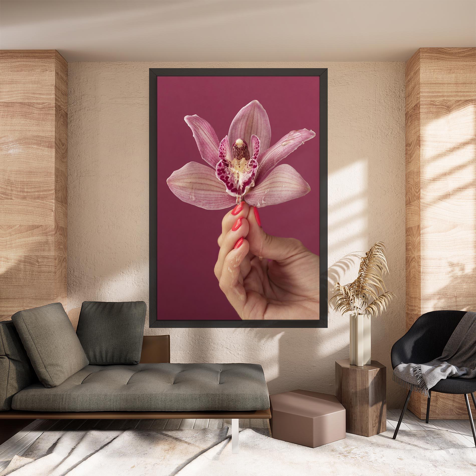 Tablou Canvas Orchid Holding mockup 8