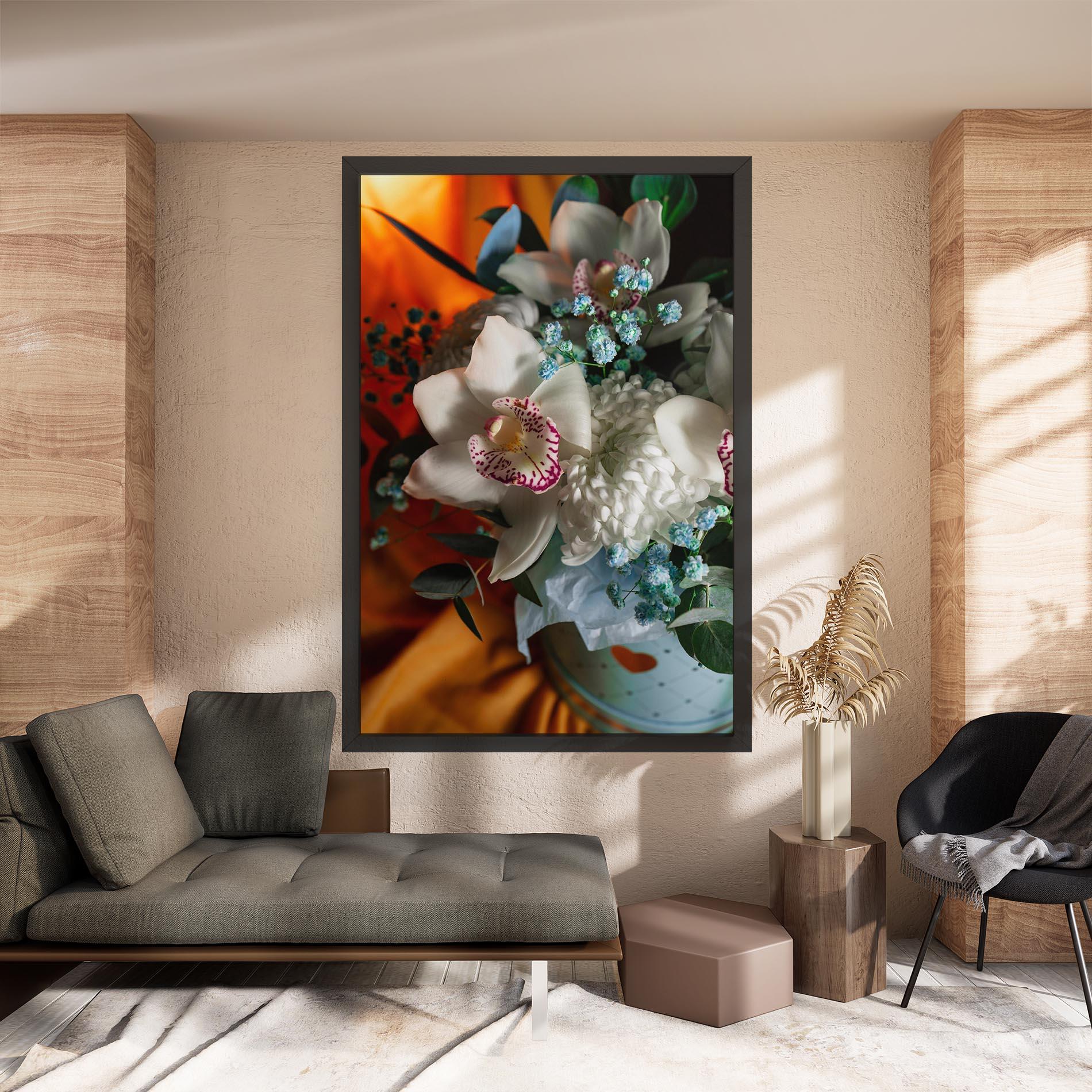 Tablou Canvas Orchid In Vase mockup 8
