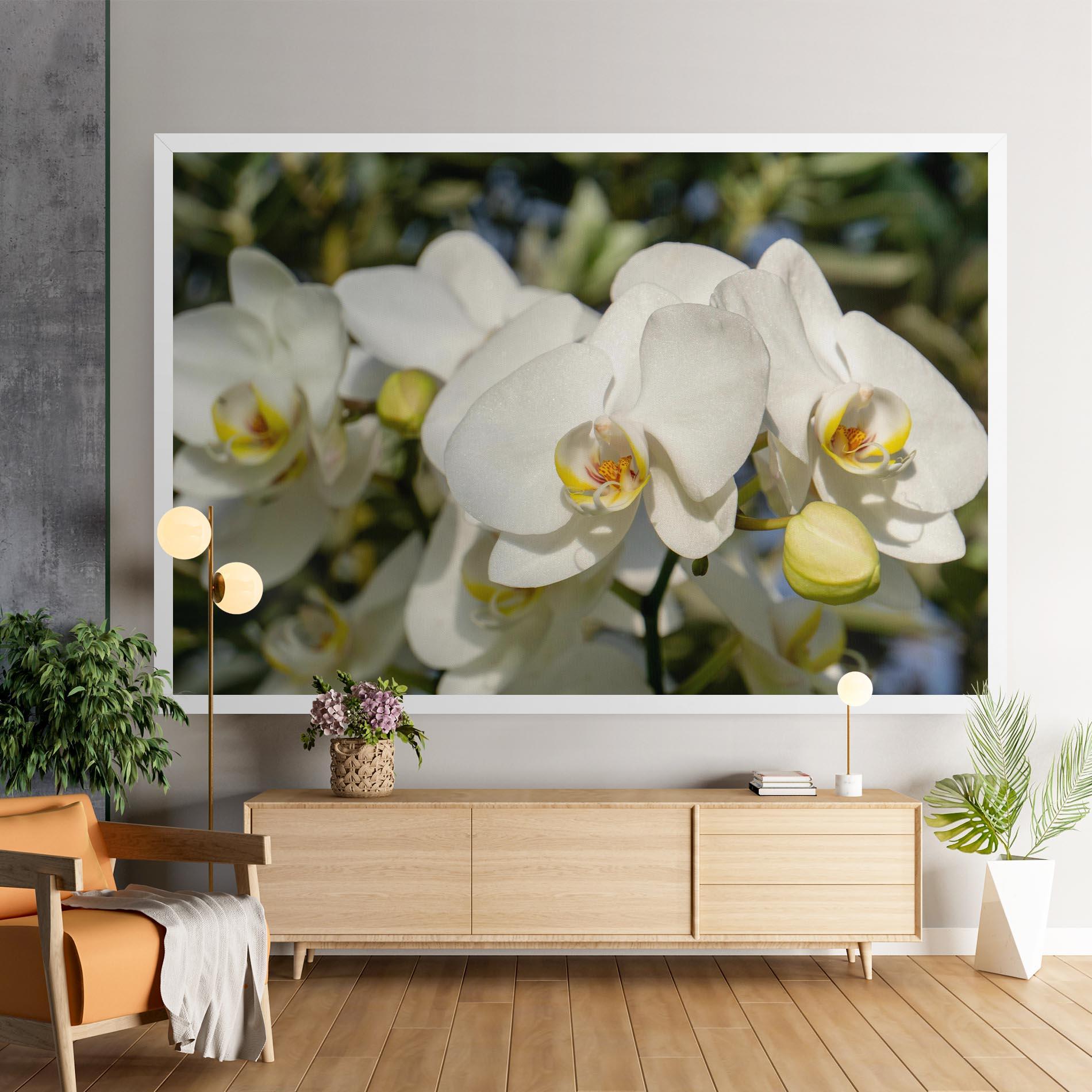 Tablou Canvas Big Orchids In Nature mockup 9