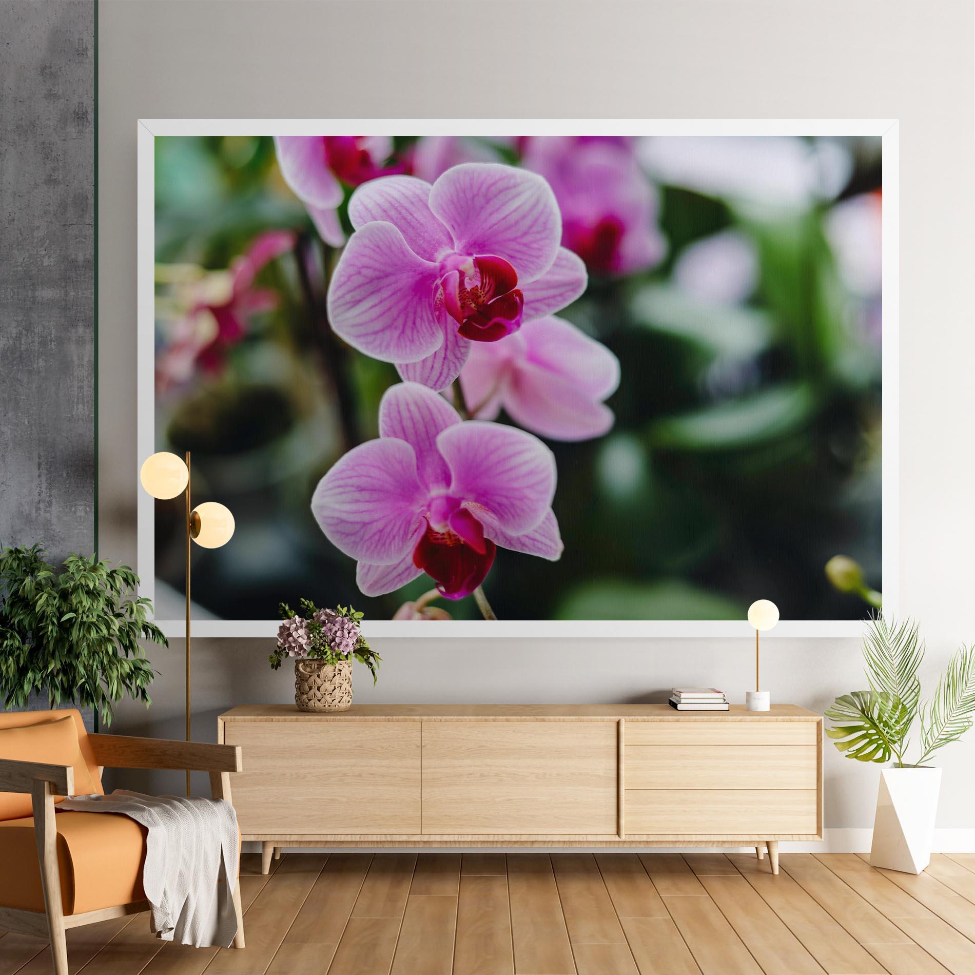 Tablou Canvas Garden Purple Orchids mockup 9