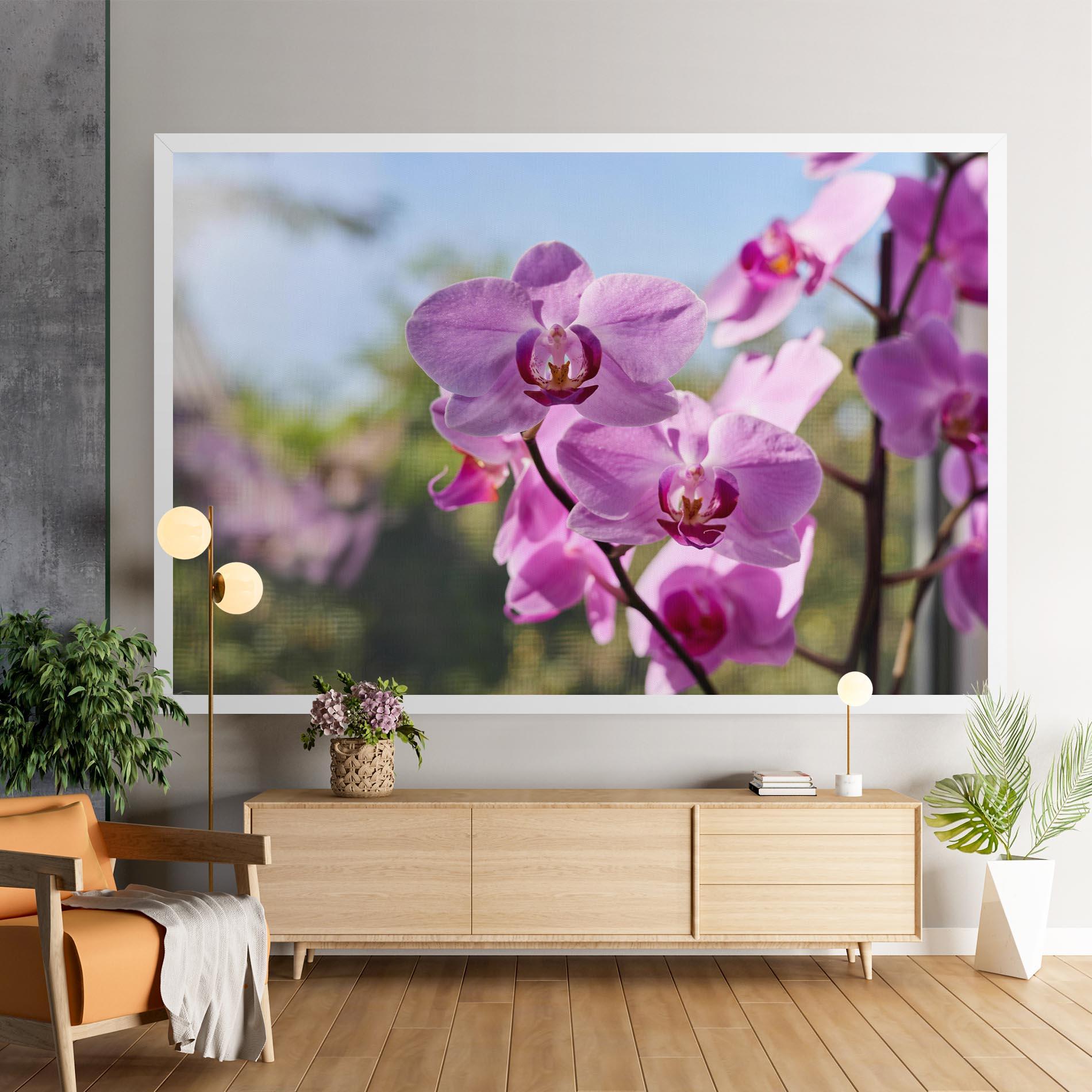 Tablou Canvas Orchids In The Garden mockup 9