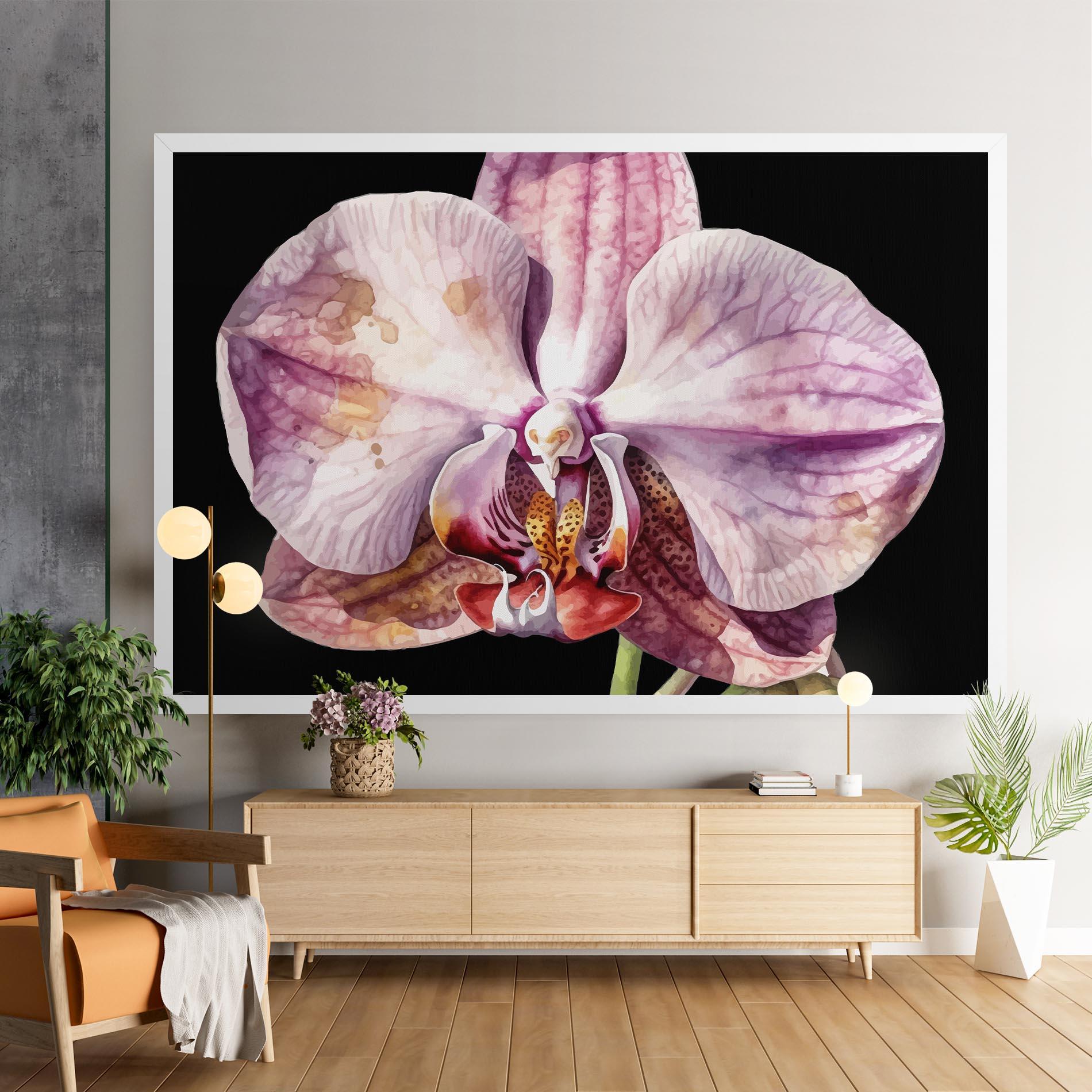 Tablou Canvas Painted Orchid mockup 9