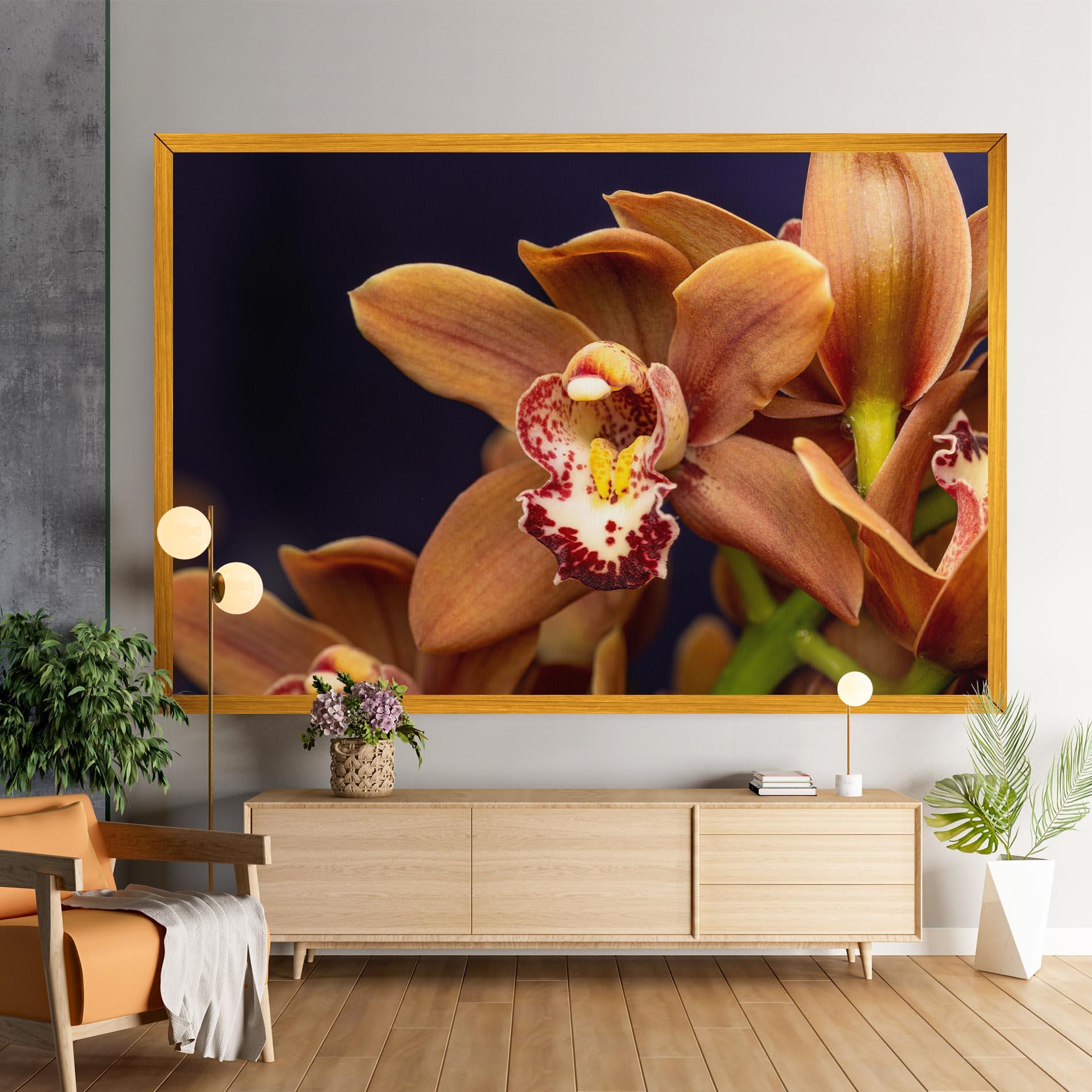 Tablou Canvas Dirty Orange Orchid mockup 9