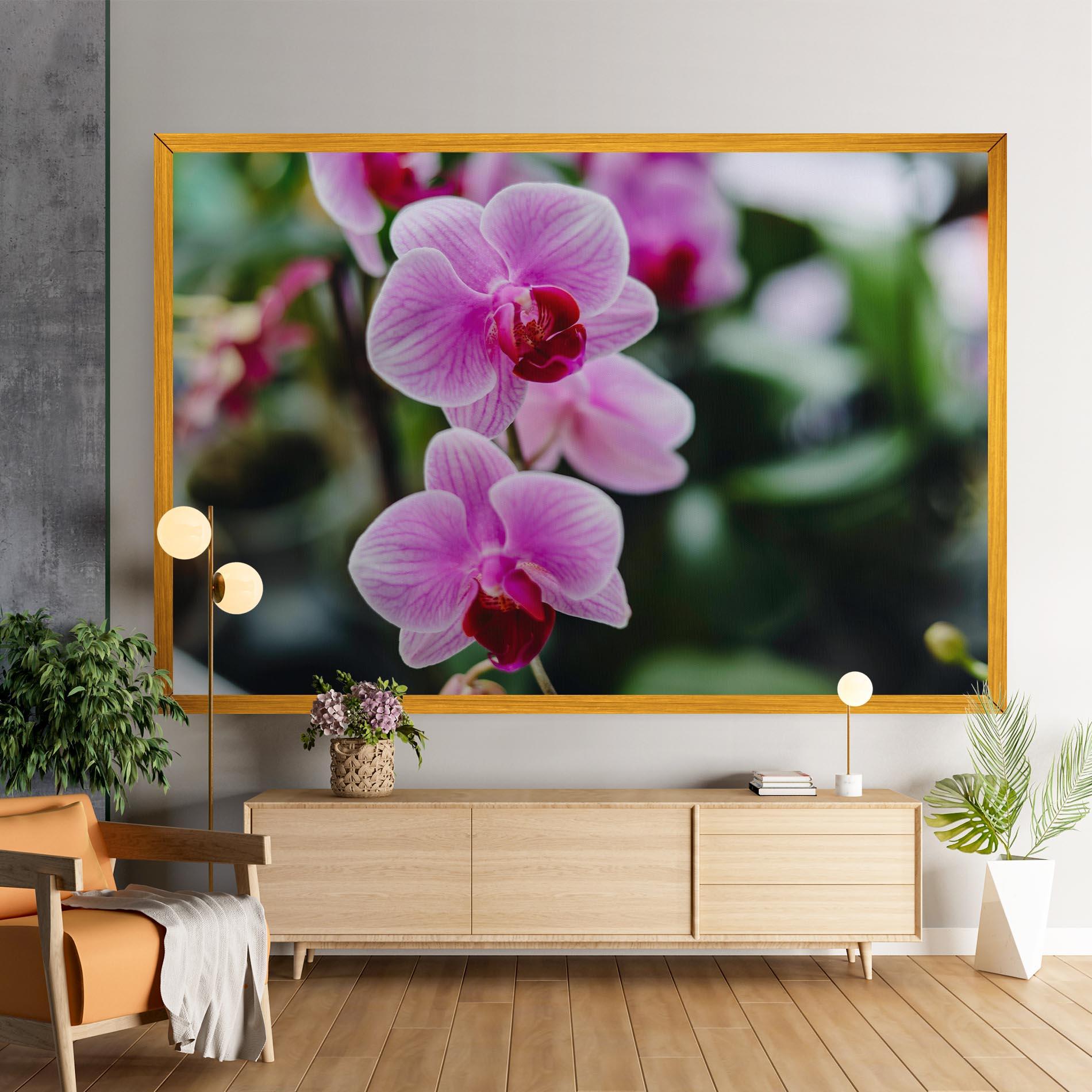 Tablou Canvas Garden Purple Orchids mockup 9