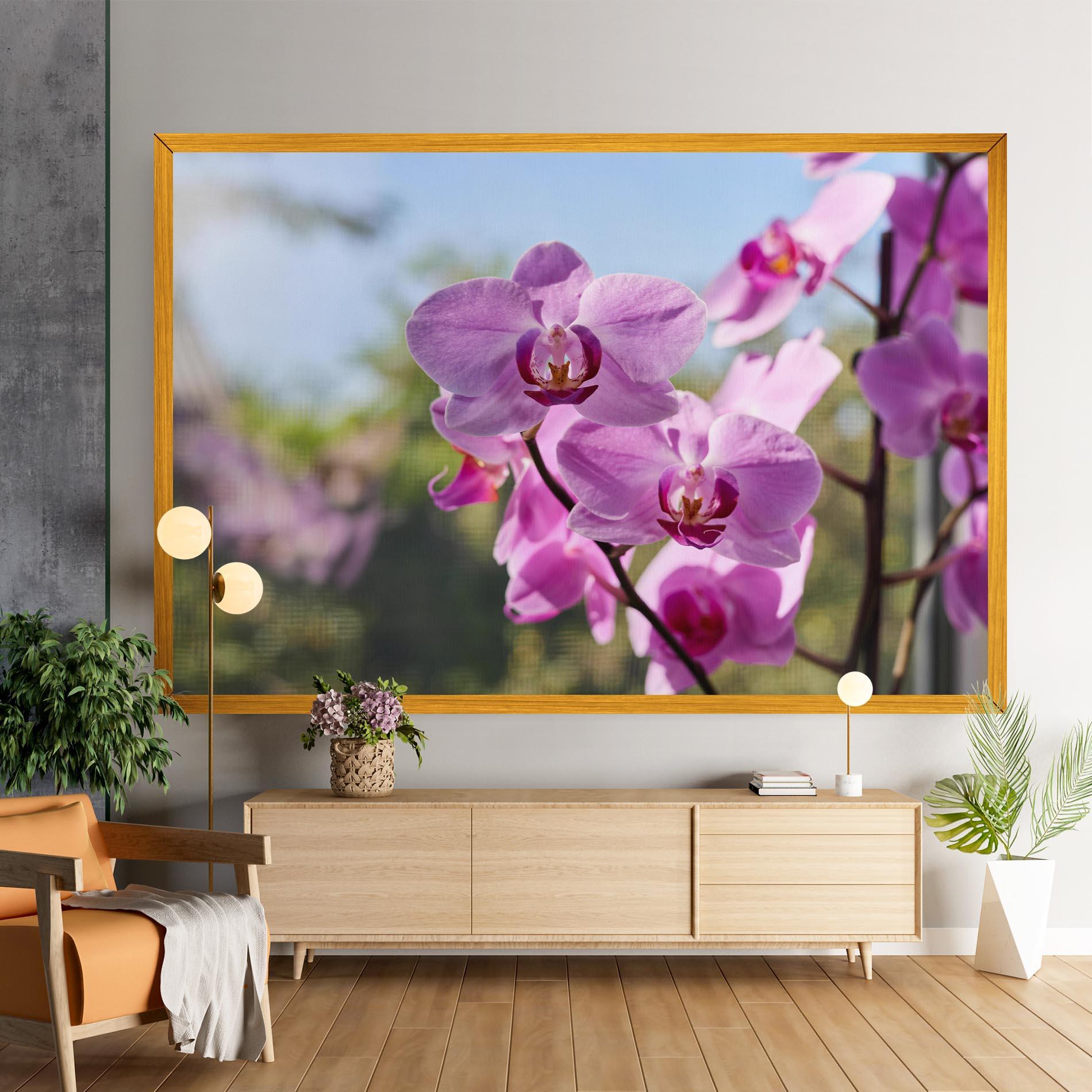 Tablou Canvas Orchids In The Garden mockup 9
