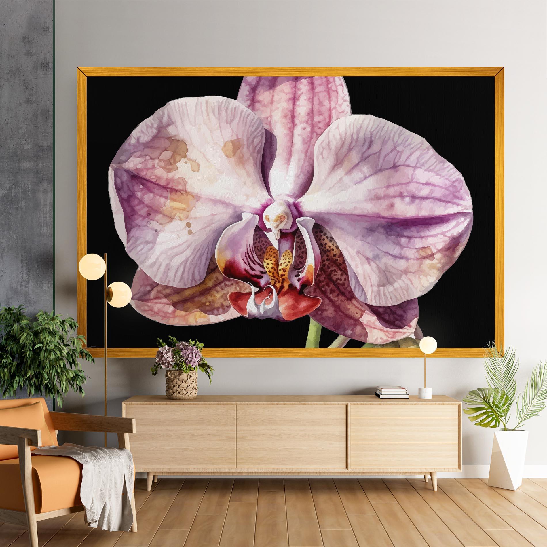 Tablou Canvas Painted Orchid mockup 9