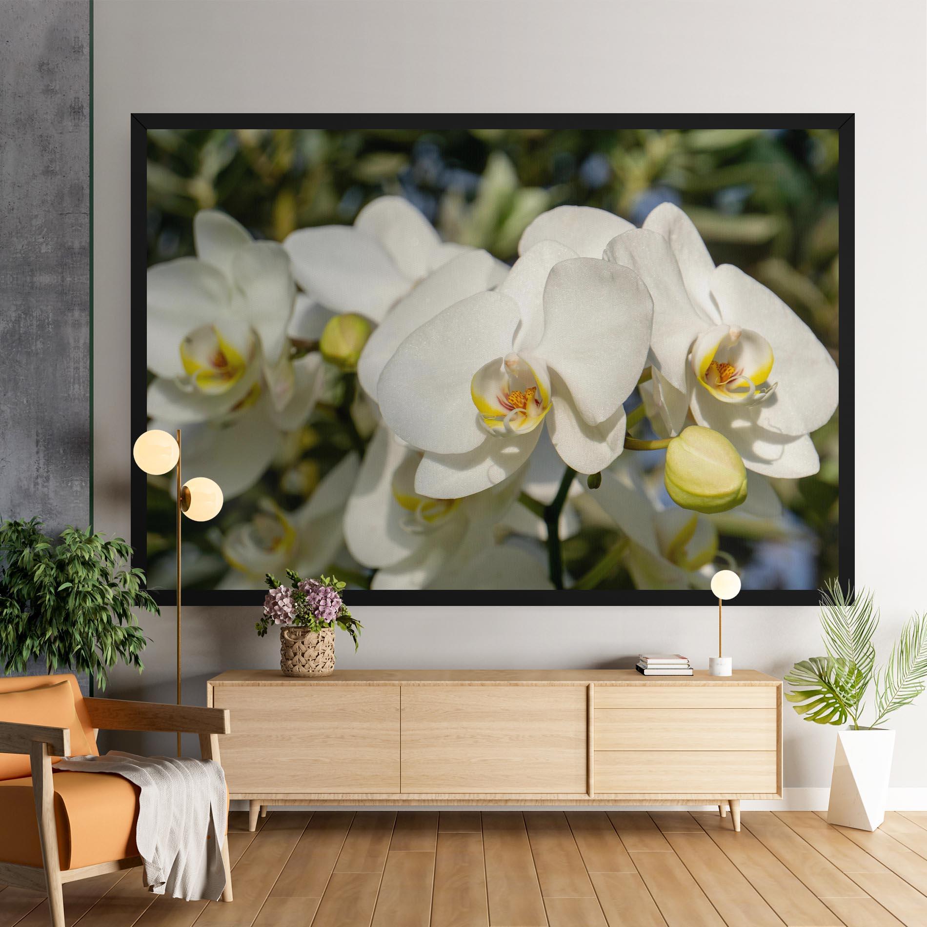 Tablou Canvas Big Orchids In Nature mockup 9