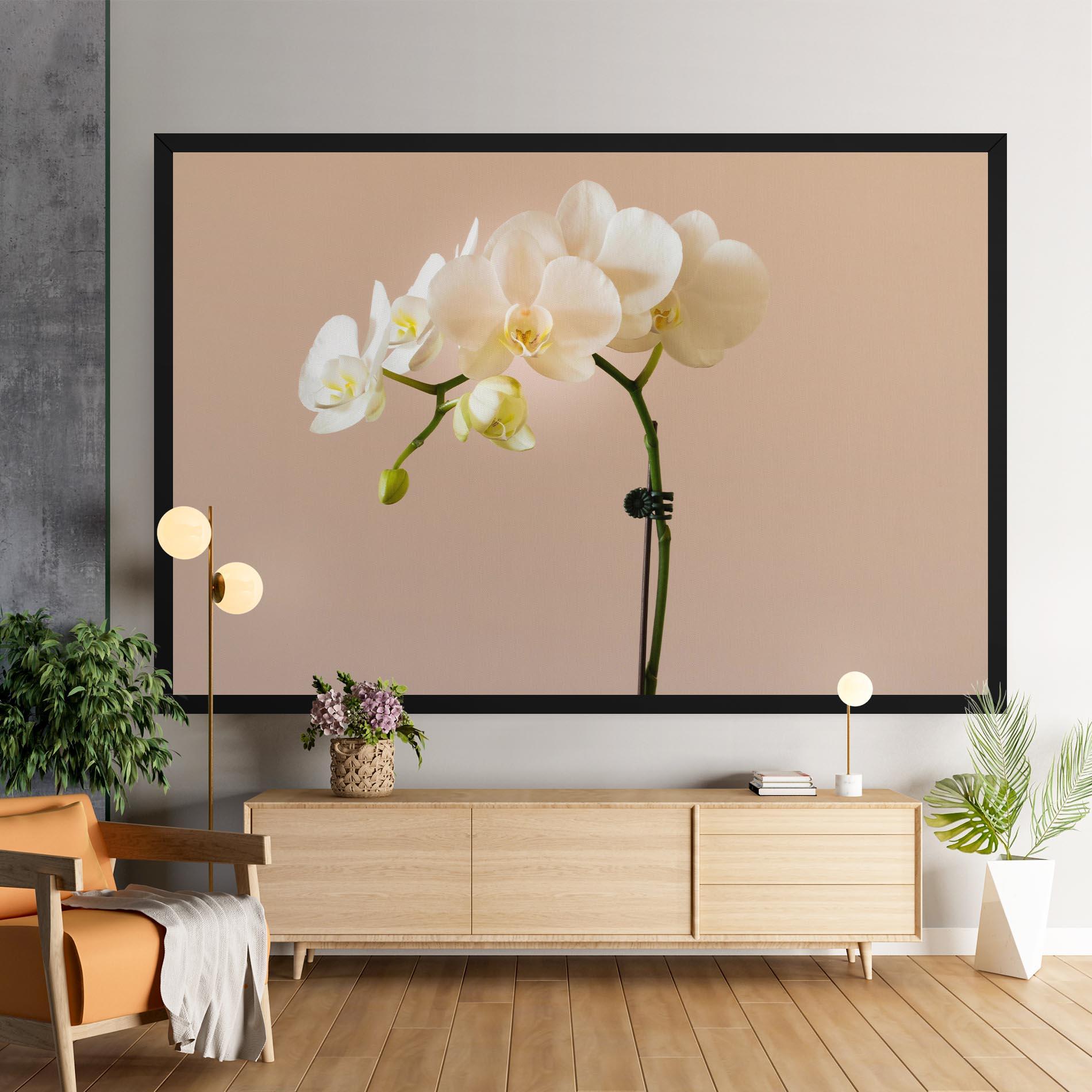 Tablou Canvas Cream Orchid On Pink mockup 9
