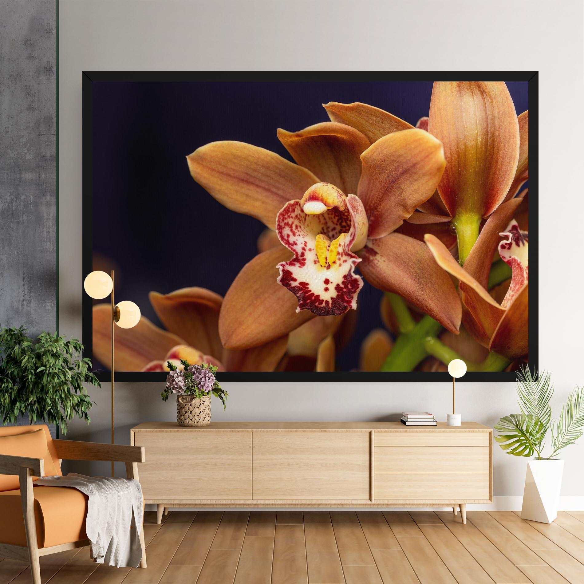 Tablou Canvas Dirty Orange Orchid mockup 9