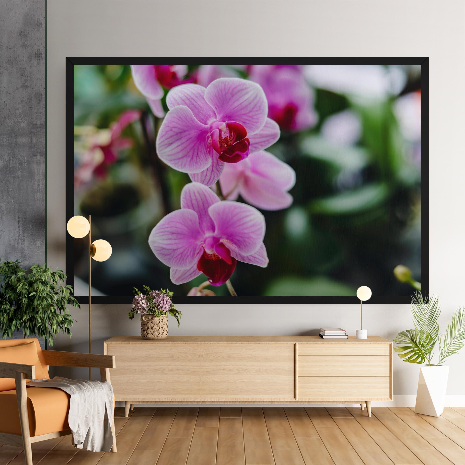 Tablou Canvas Garden Purple Orchids mockup 9