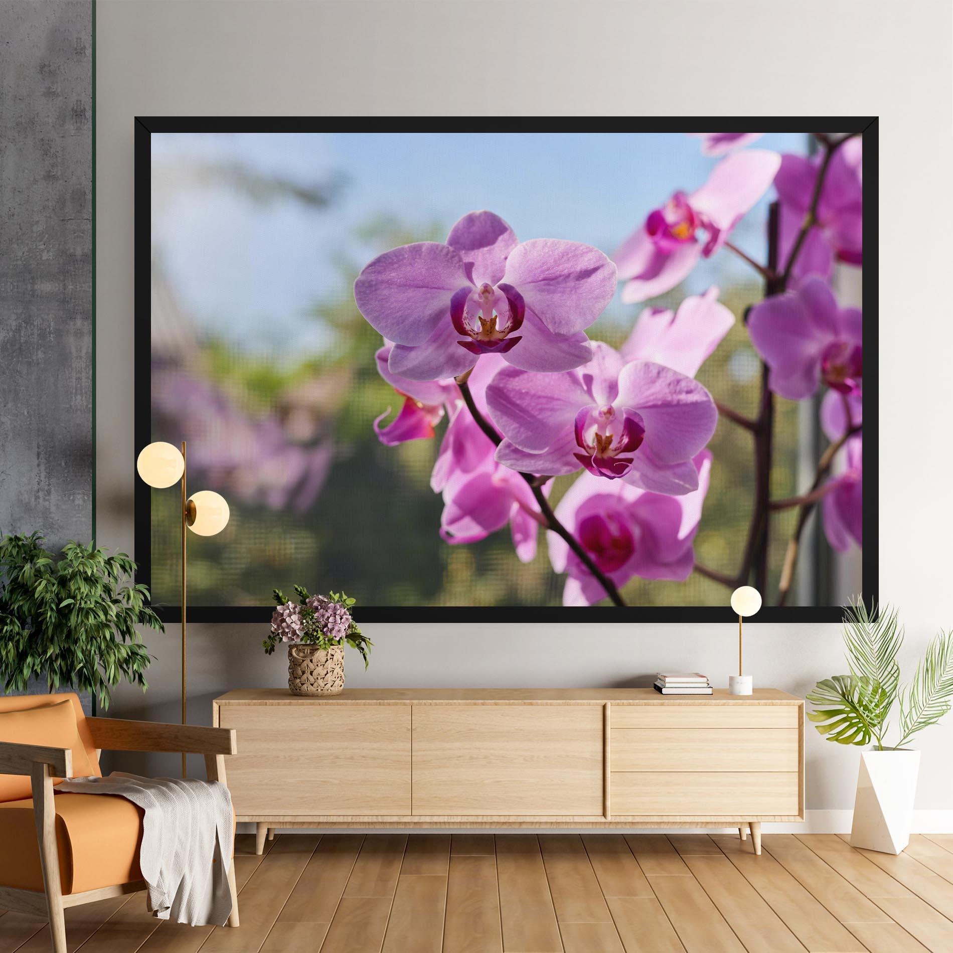 Tablou Canvas Orchids In The Garden mockup 9