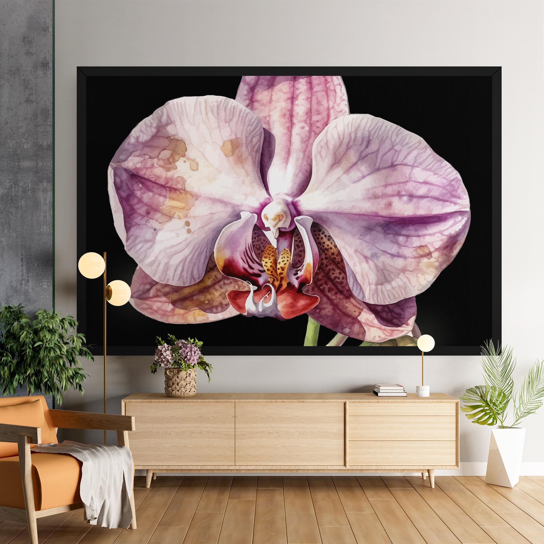 Tablou Canvas Painted Orchid mockup 9