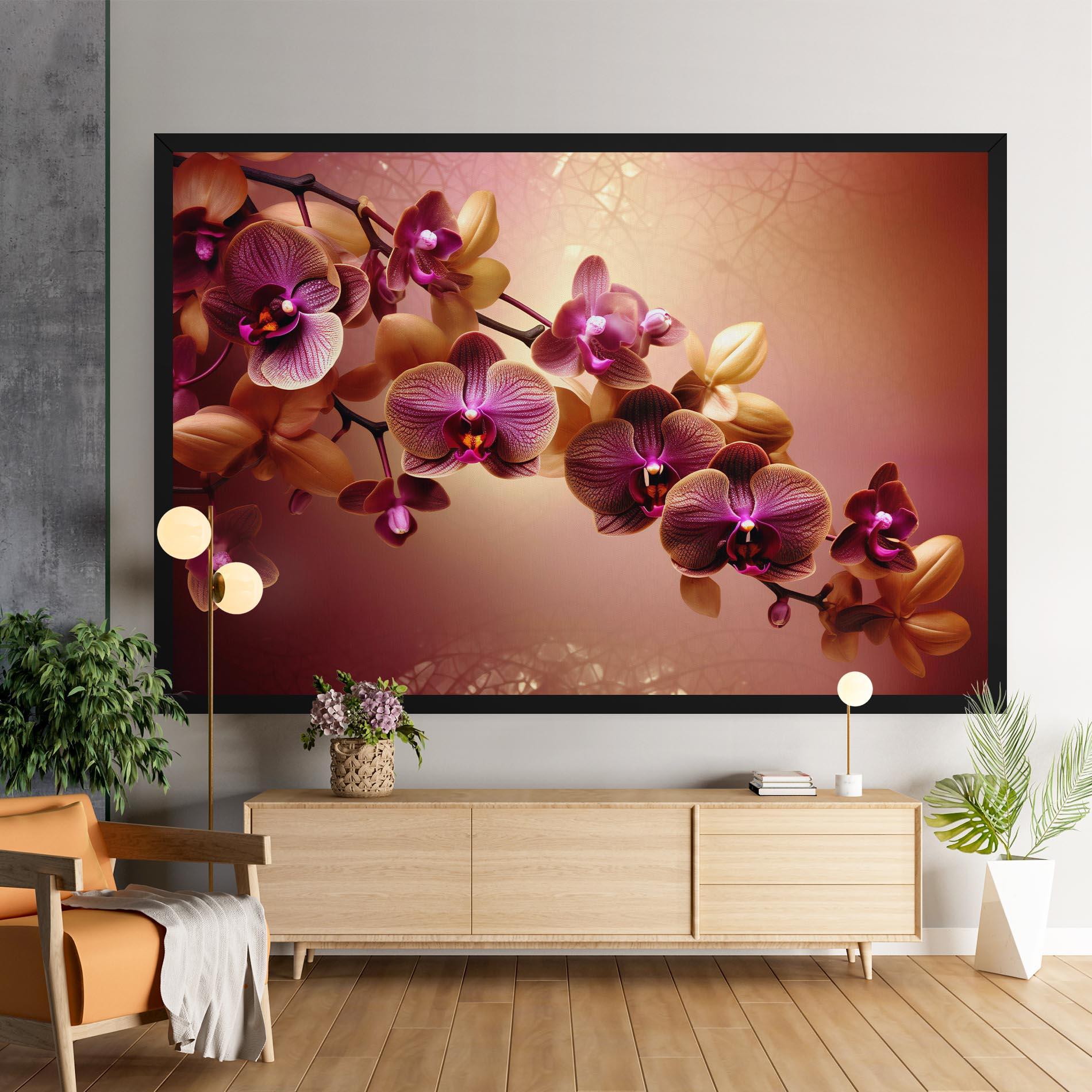 Tablou Canvas Purple Cream Orchid mockup 9