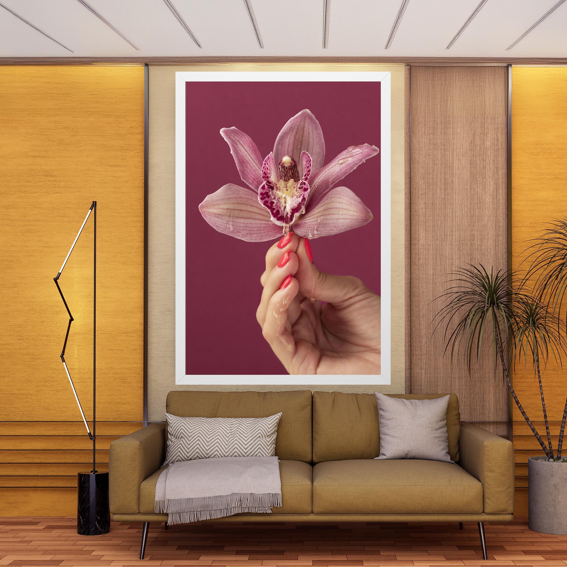 Tablou Canvas Orchid Holding mockup 9