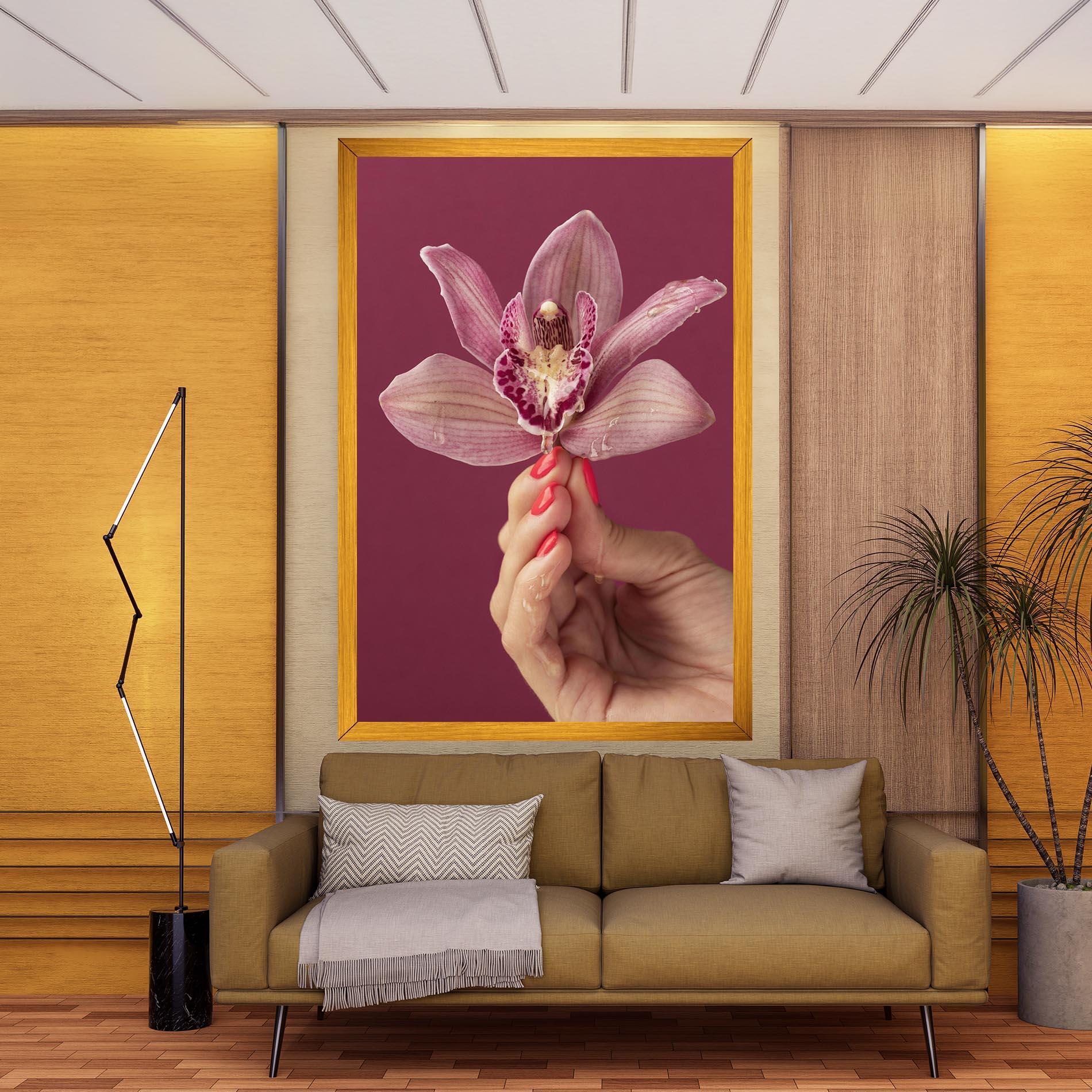 Tablou Canvas Orchid Holding mockup 9