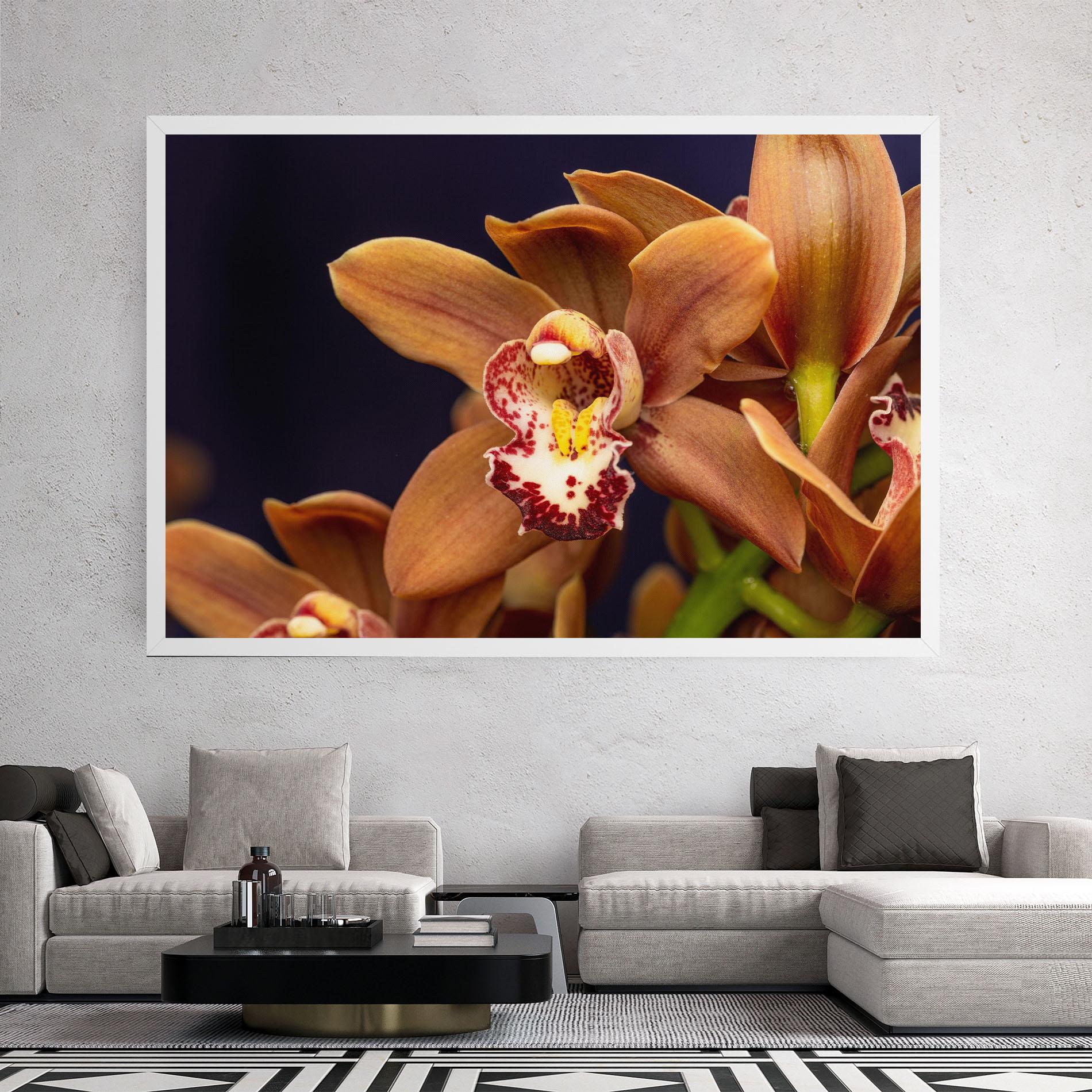Tablou Canvas Dirty Orange Orchid mockup 2